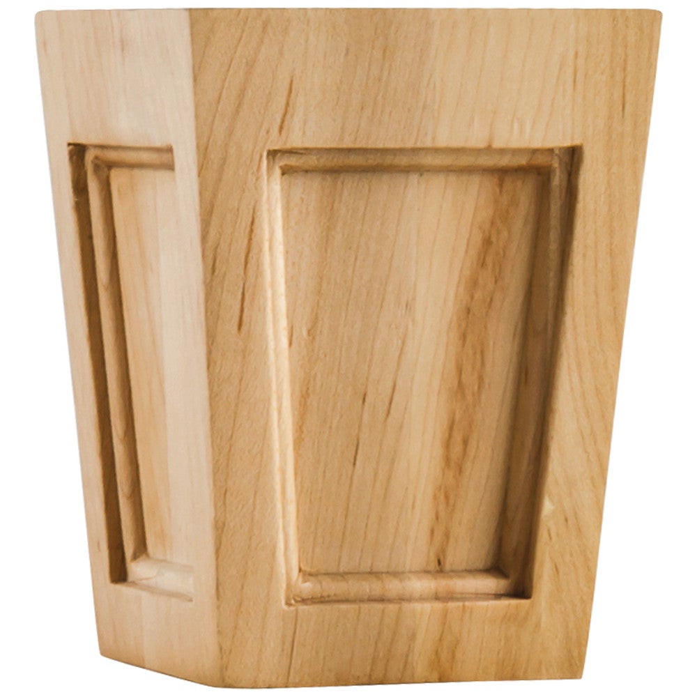 Hardware Resources 3-1/2" W x 3-1/2" D x 4-1/2" H Alder Mission Bun Foot