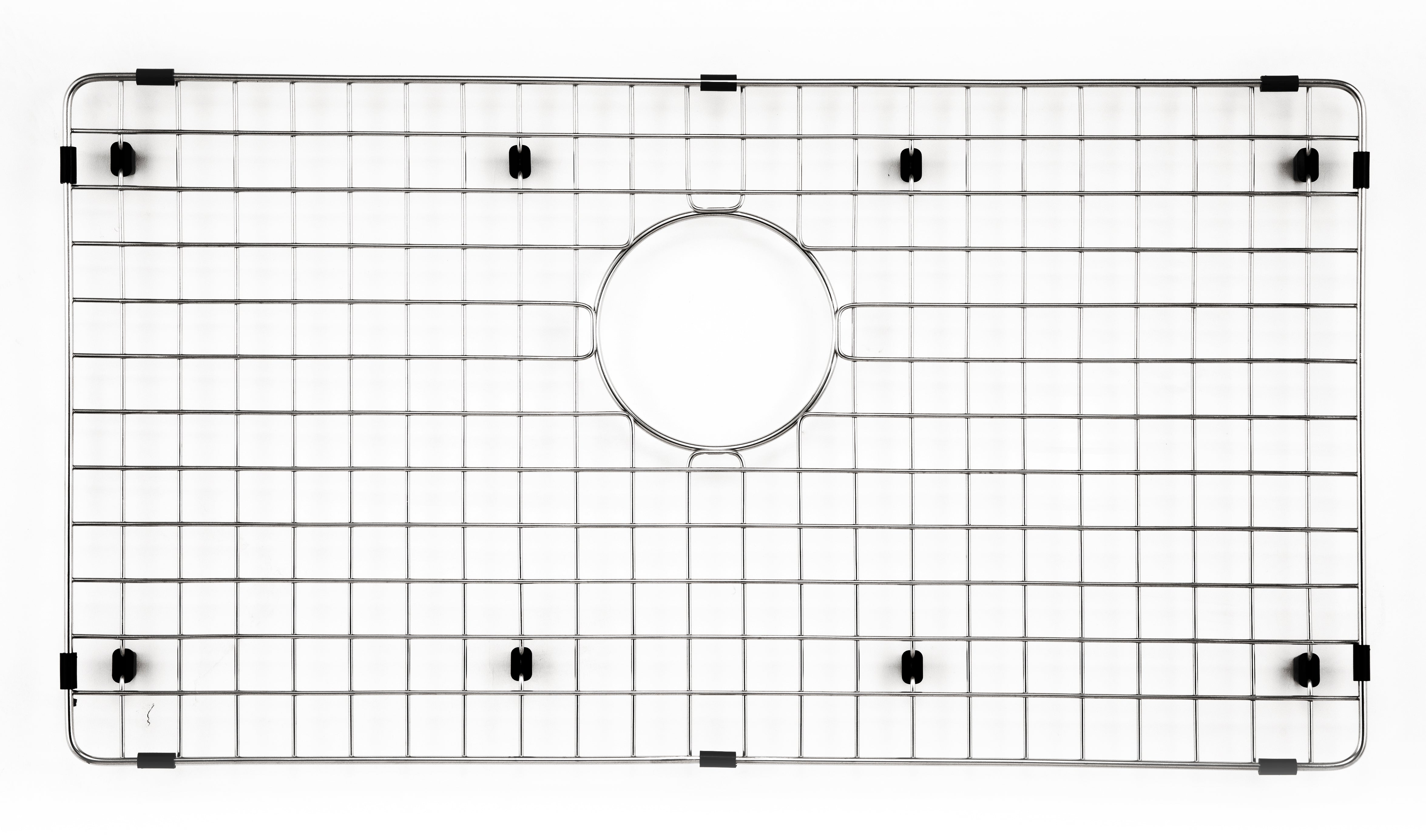 27-1/2" x 14-3/4" x 1-1/8" Stainless Steel Wirecraft Bottom Grid