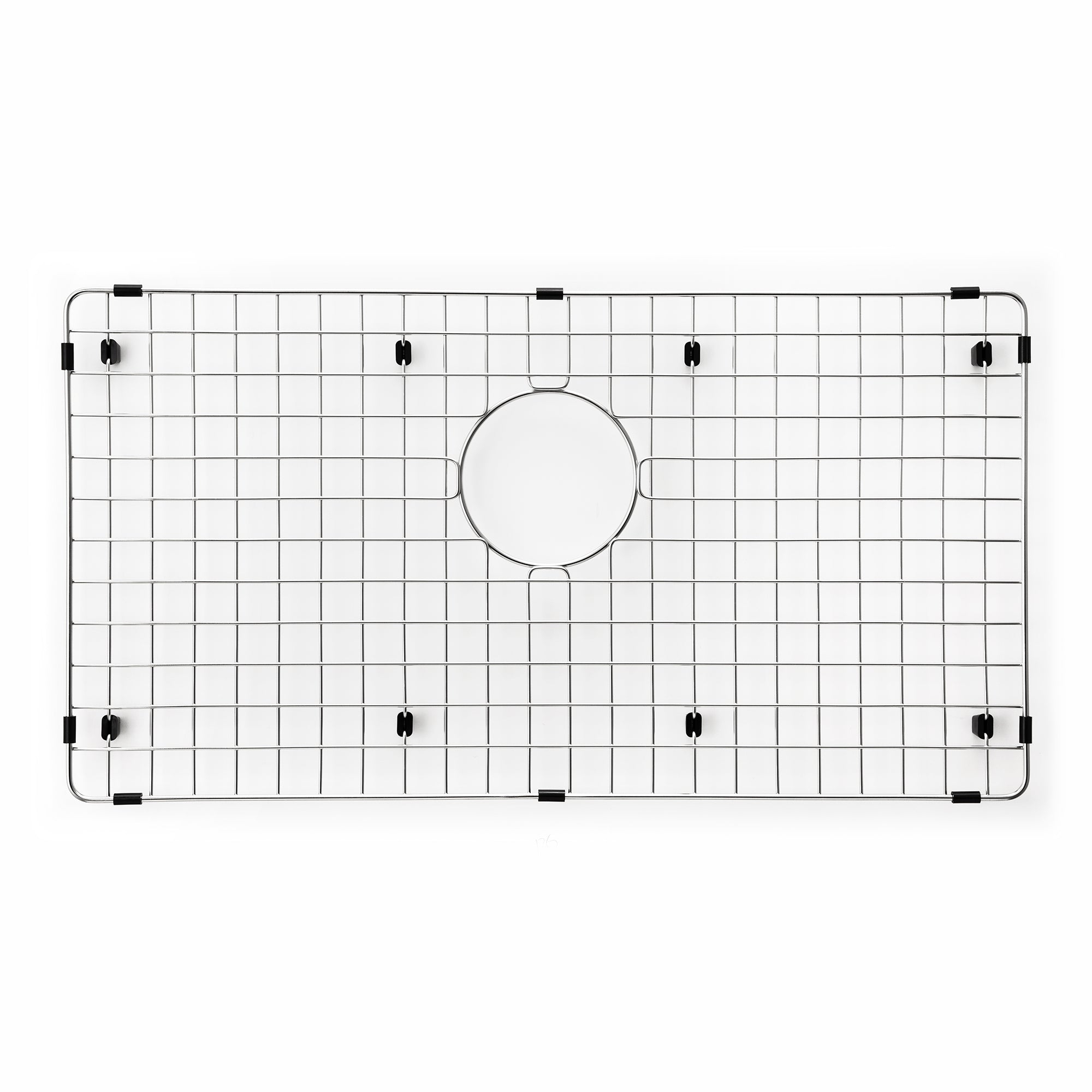 27-1/2" x 14-3/4" x 1-1/8" Stainless Steel Wirecraft Bottom Grid