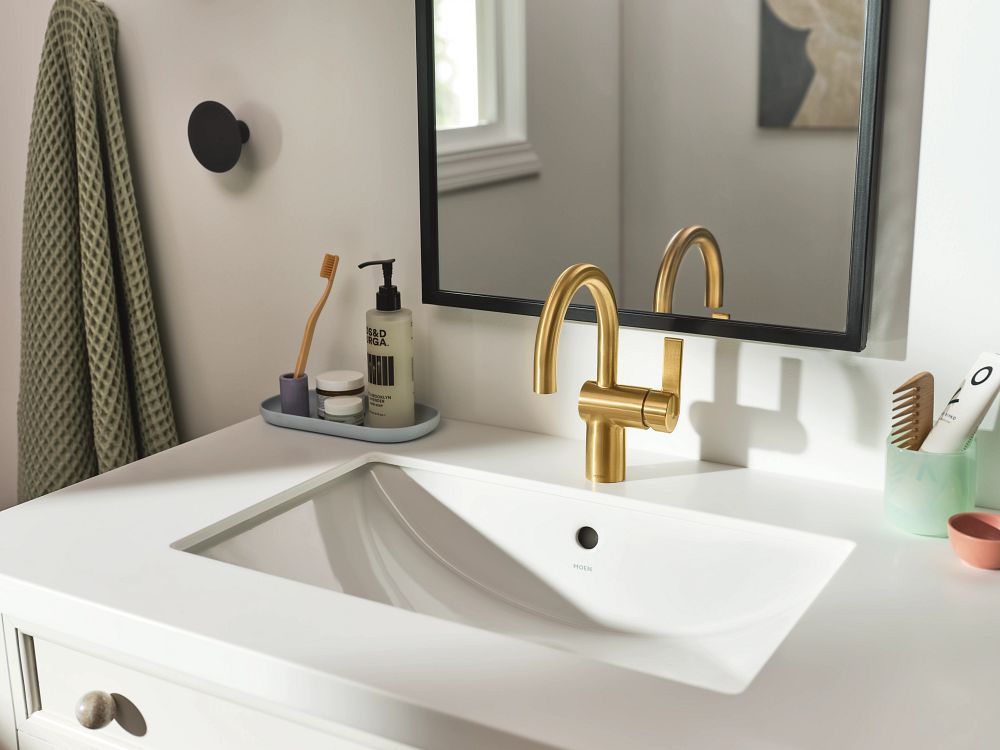 Moen Rectangle Undermount Bathroom Sink