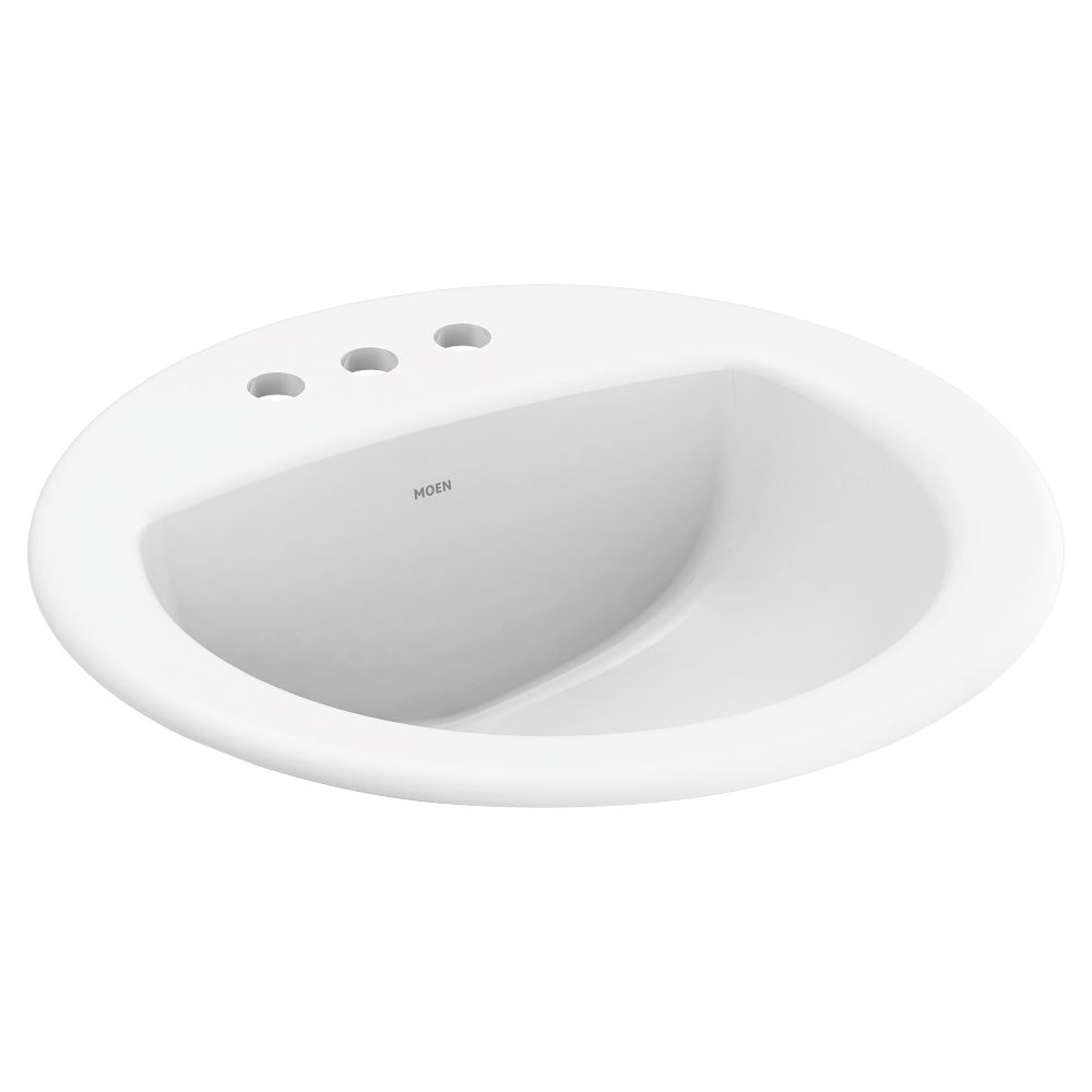 Moen Oval Drop-in Bathroom Sink