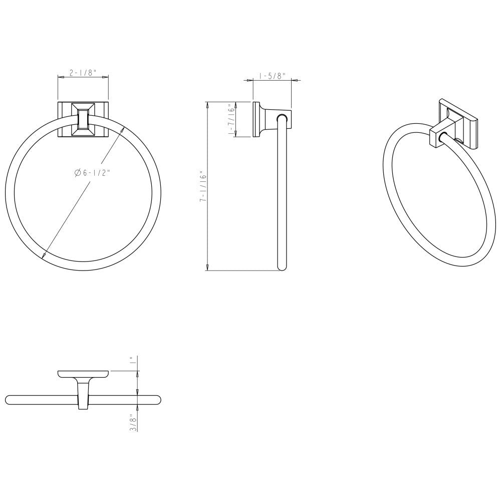 Hardware Resources Bridgeport Towel Ring