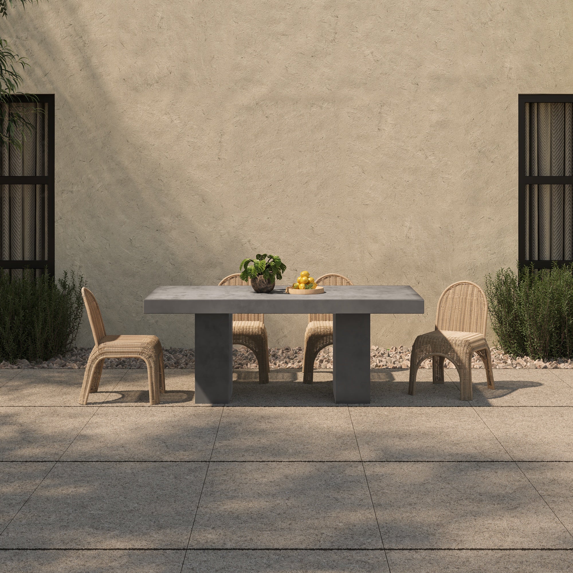 Moes Antonius Outdoor Dining Table Grey BQ-1000-25-0