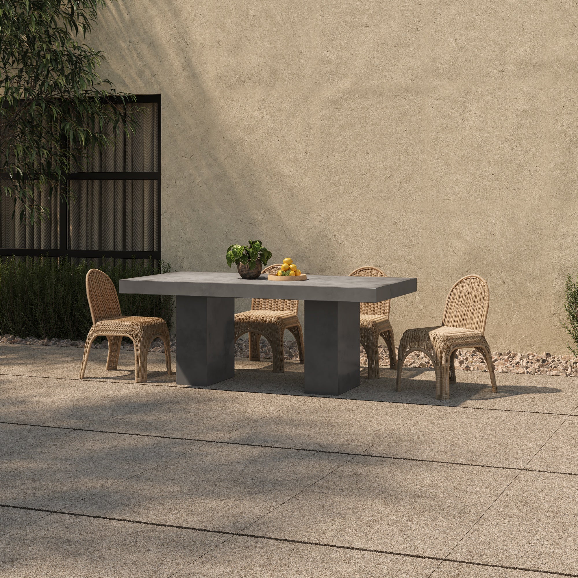 Moes Antonius Outdoor Dining Table Grey BQ-1000-25-0