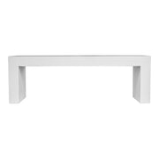 Moes Lazarus Outdoor Bench White BQ-1005-18