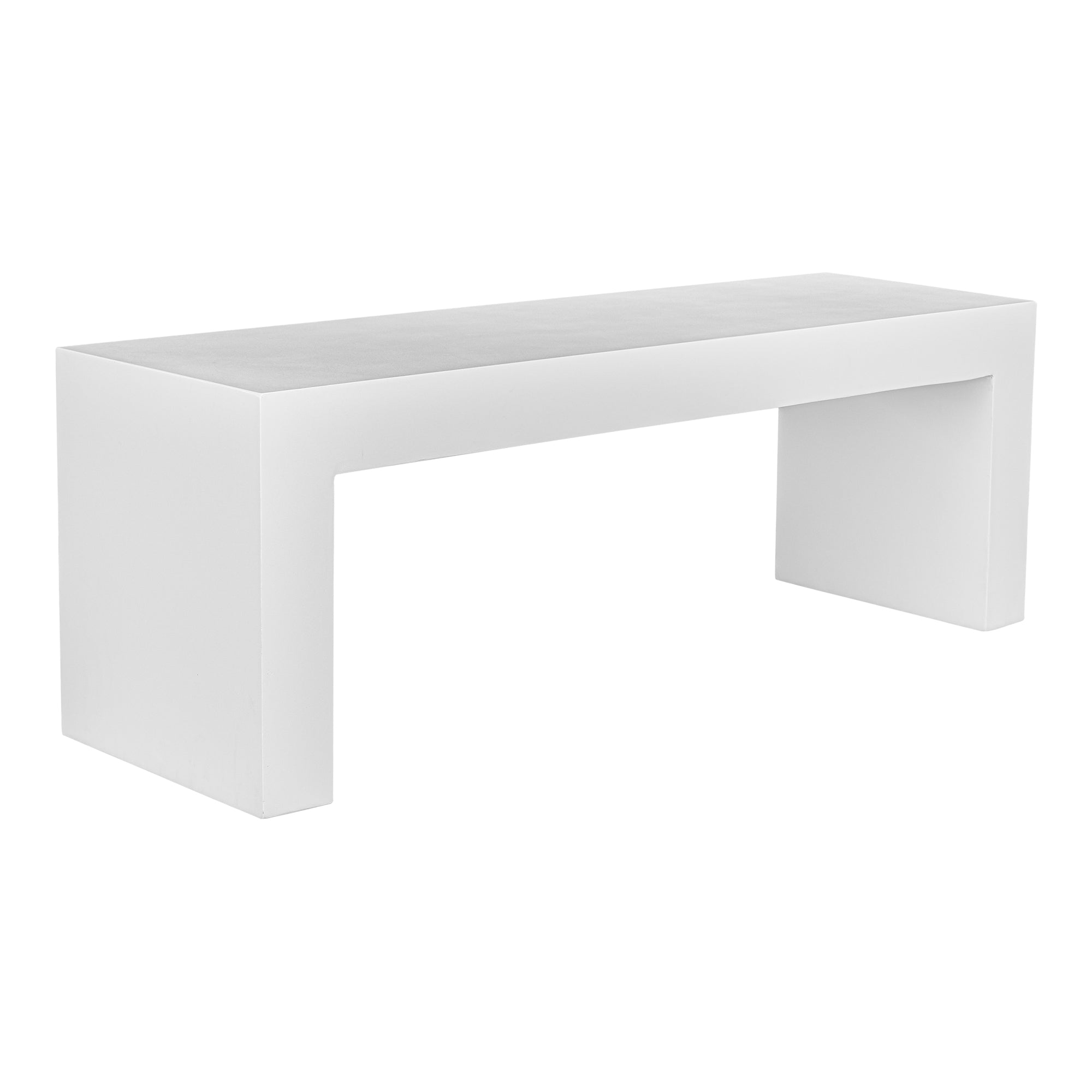 Moes Lazarus Outdoor Bench White BQ-1005-18