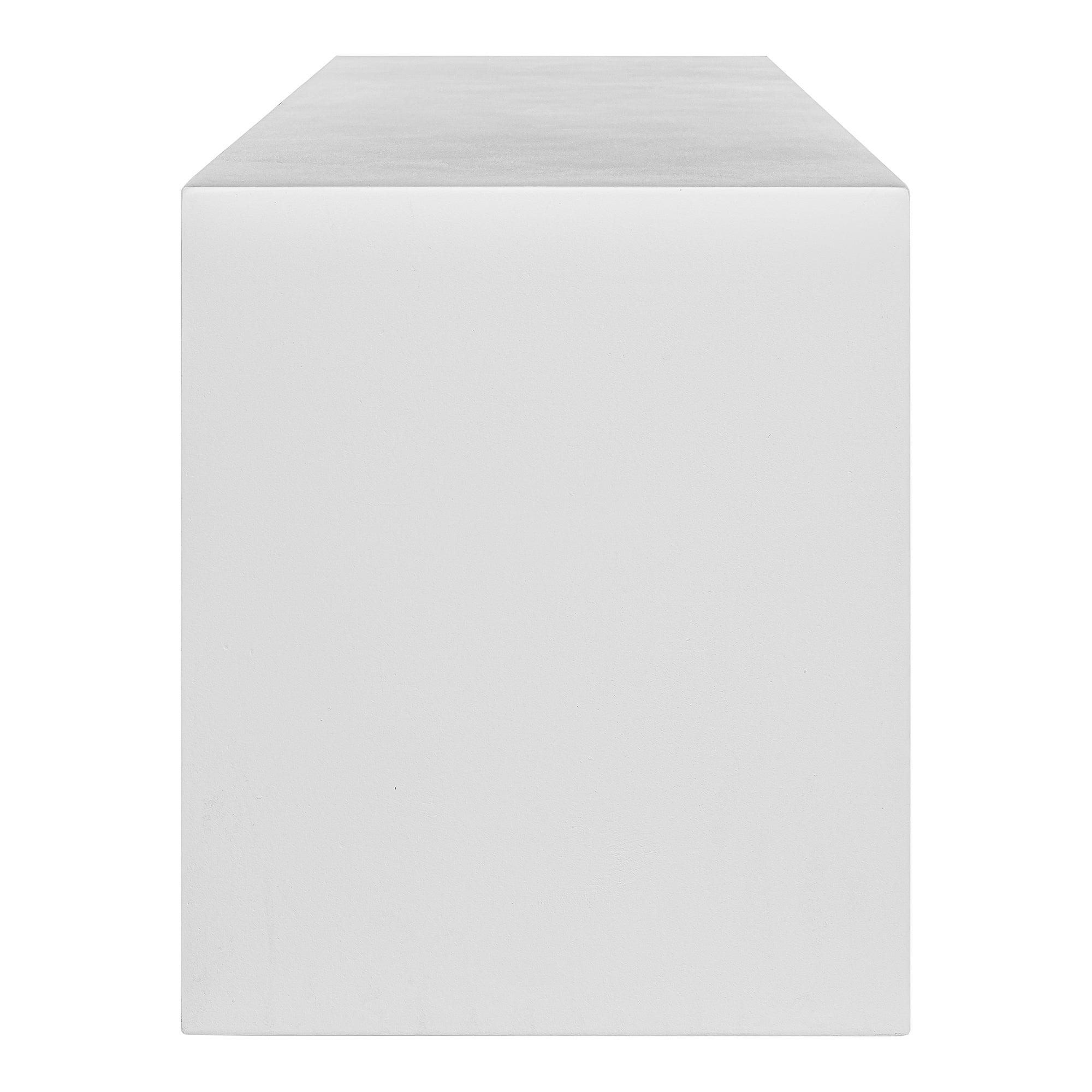 Moes Lazarus Outdoor Bench White BQ-1005-18