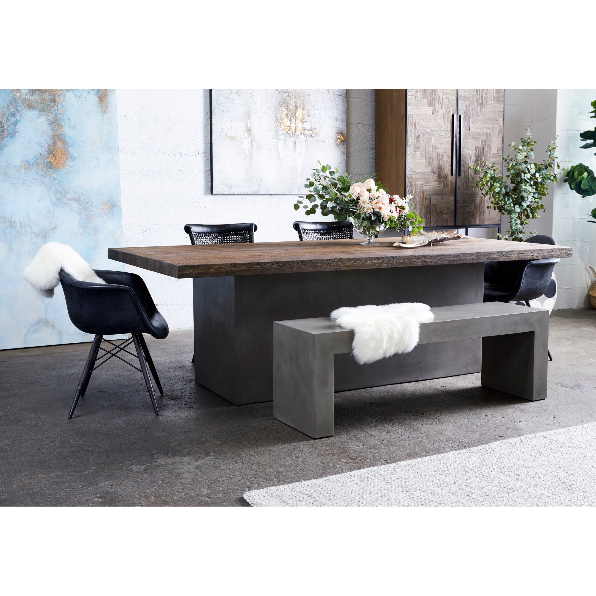 Moes Lazarus Outdoor Bench Dark Grey BQ-1005-25