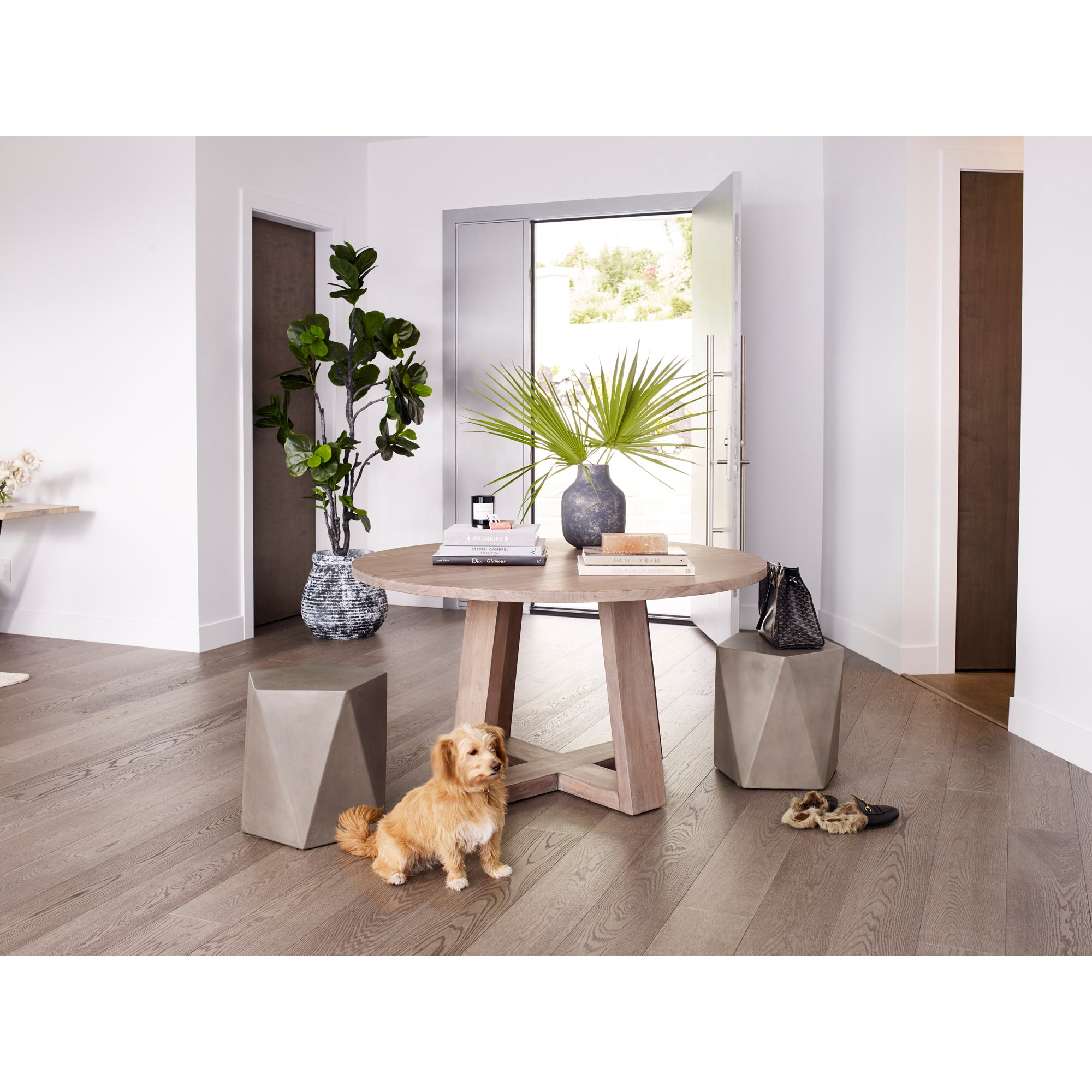 Moes Gem Outdoor Stool Grey BQ-1023-25