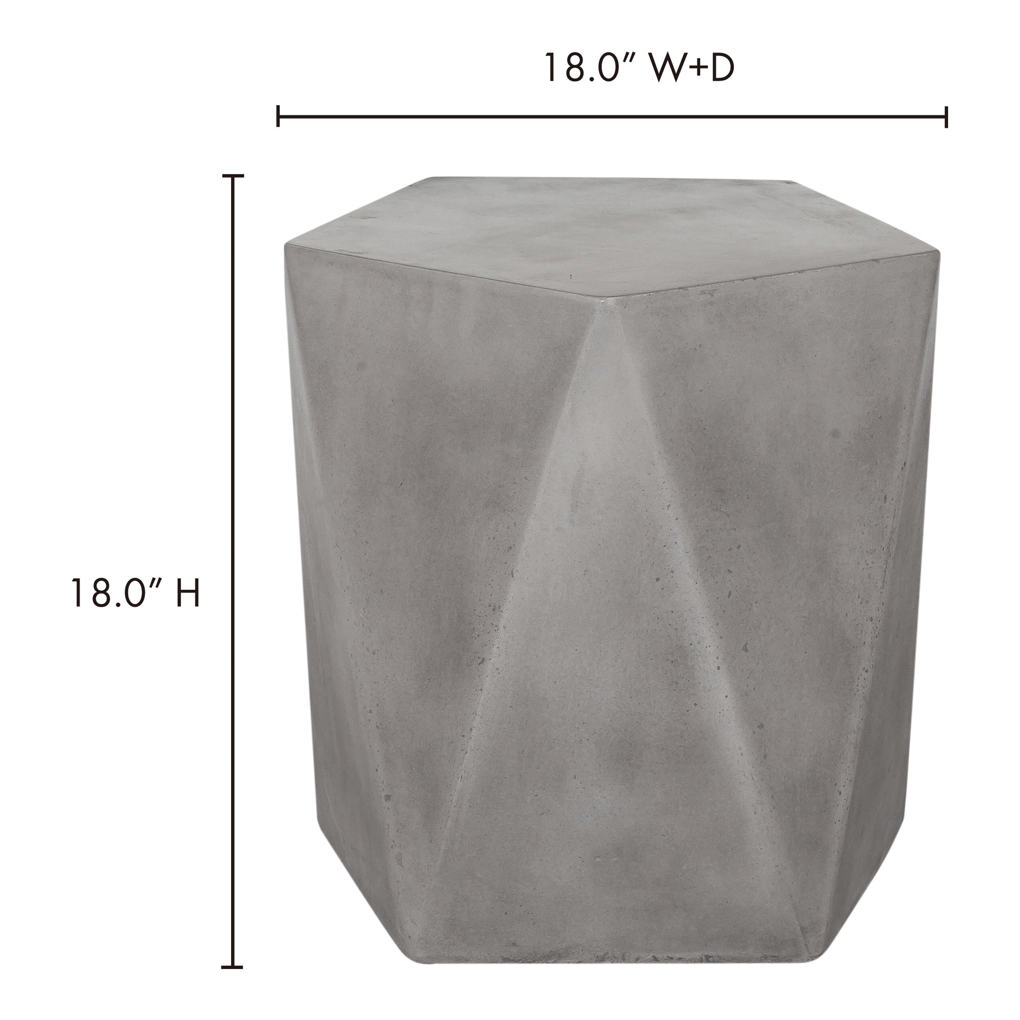 Moes Gem Outdoor Stool Grey BQ-1023-25