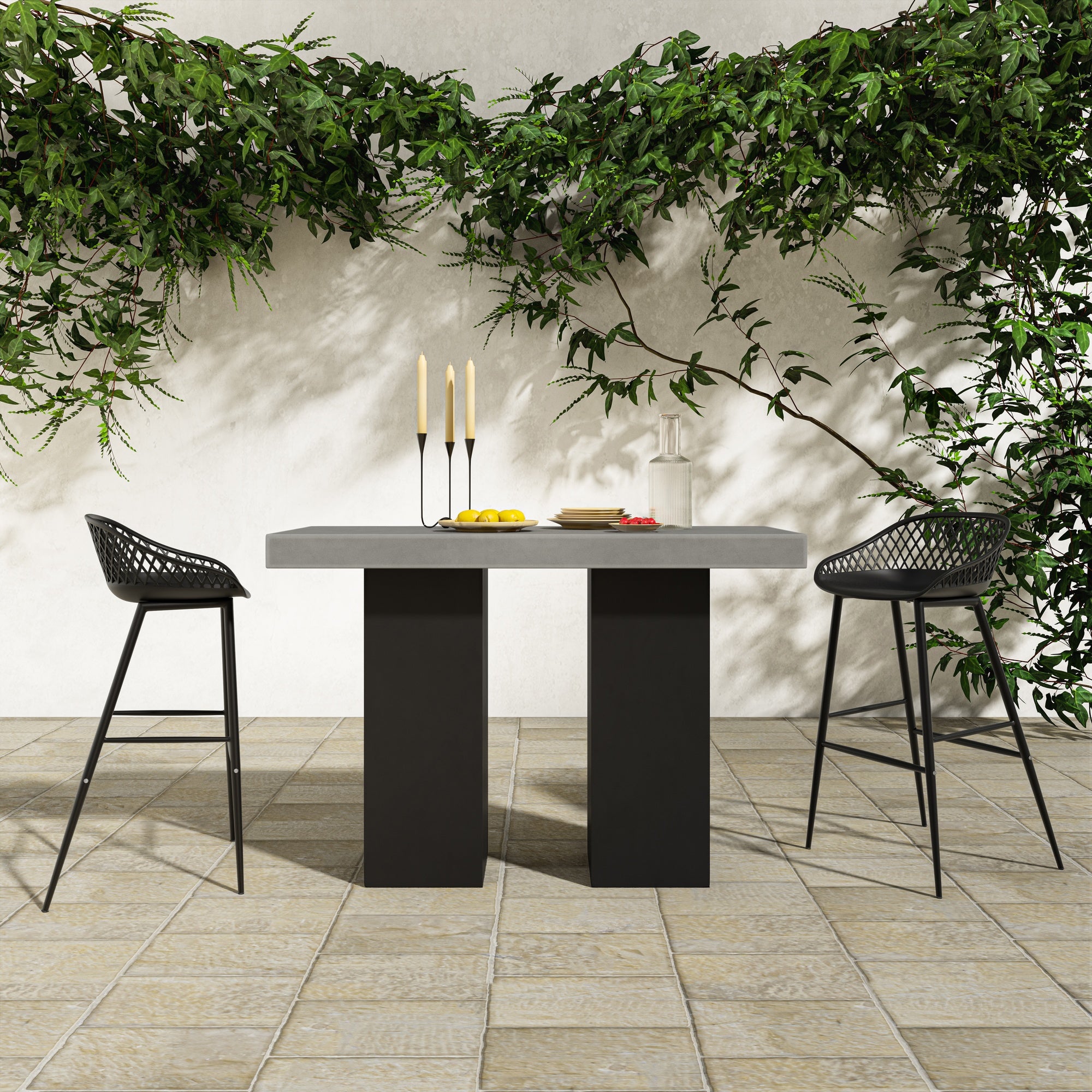 Moes Lithic Outdoor Bar Table Grey BQ-1035-25-0