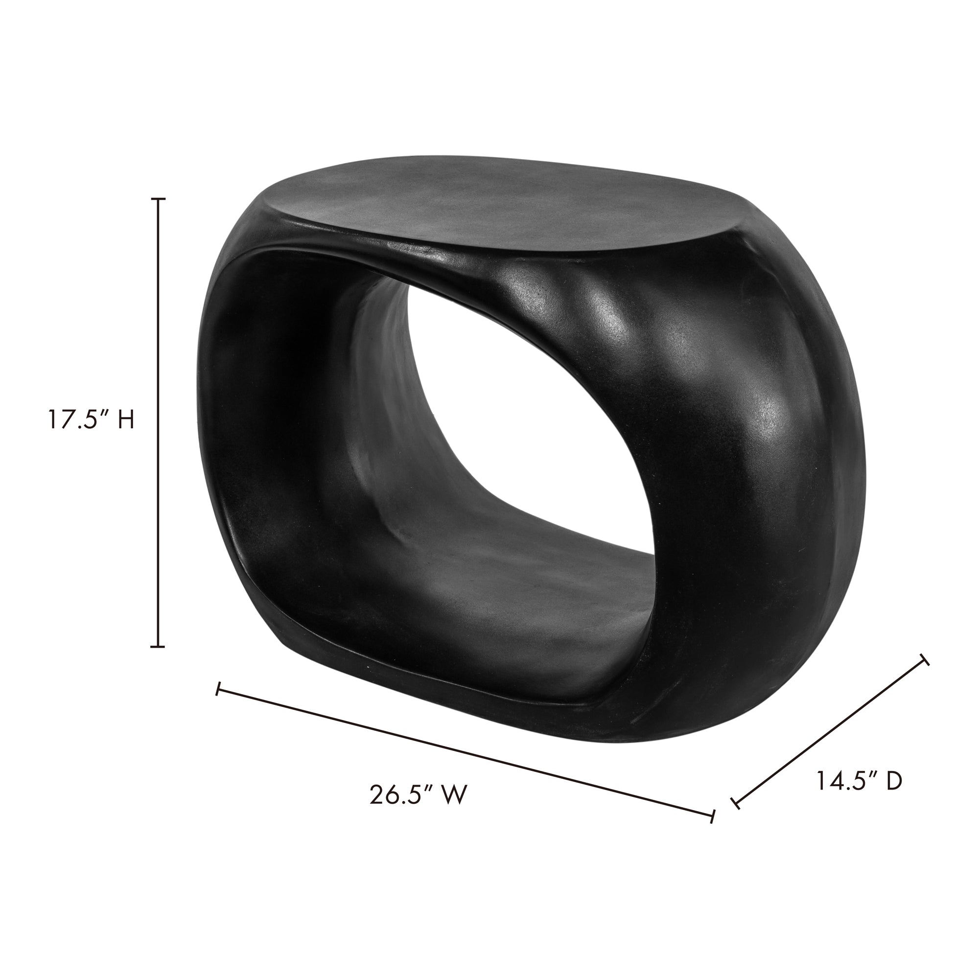 Moes Albers Outdoor Stool Black BQ-1056-02
