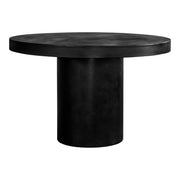 Moes Cassius Round Outdoor Dining Table Black BQ-1057-02-0