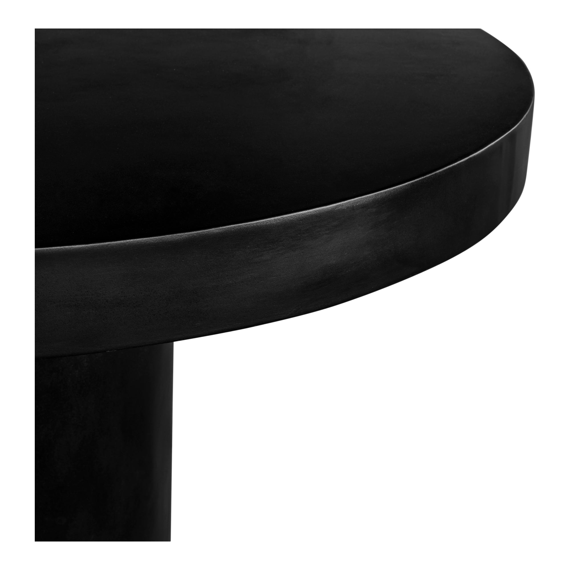 Moes Cassius Round Outdoor Dining Table Black BQ-1057-02-0