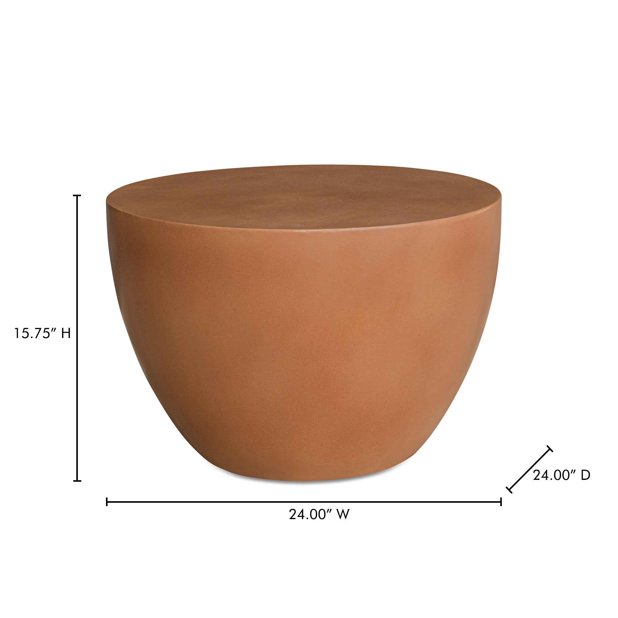 Moes Insitu Side Table Terracotta BQ-1059-23