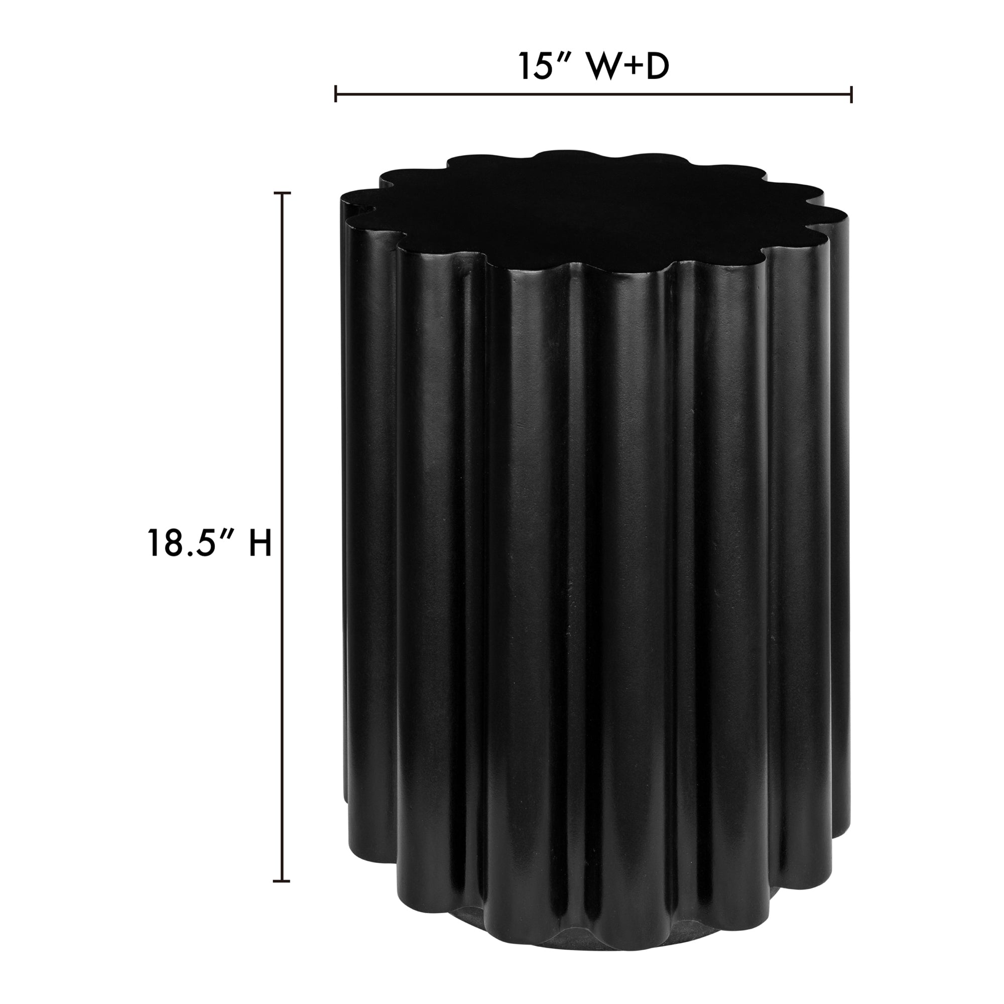 Moes Taffy Accent Table Black BQ-1062-02