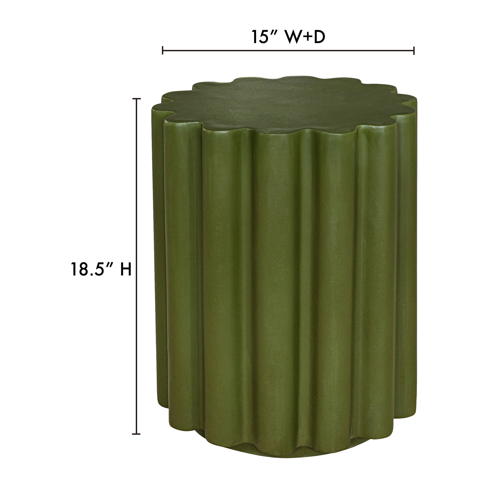 Moes Taffy Accent Table Green BQ-1062-16