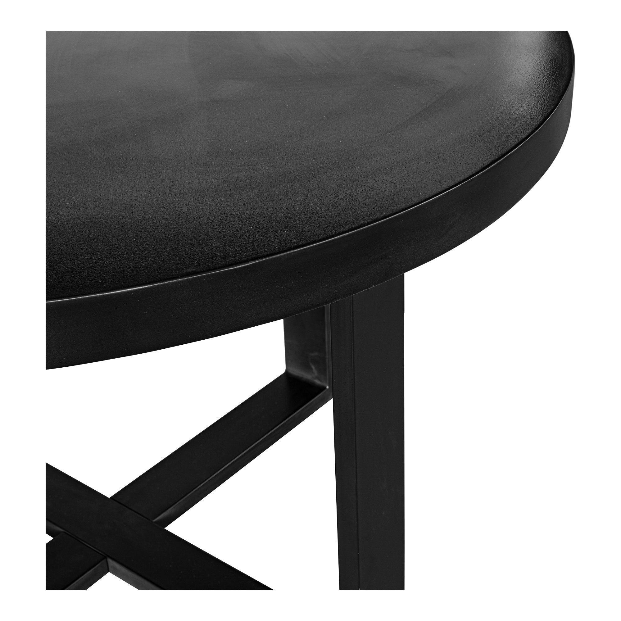 Moes Jedrik Round Outdoor Dining Table Black BQ-1065-02-0