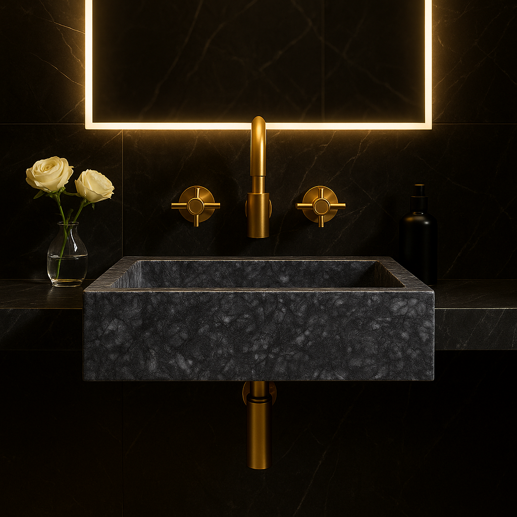 Gray Marble Sink