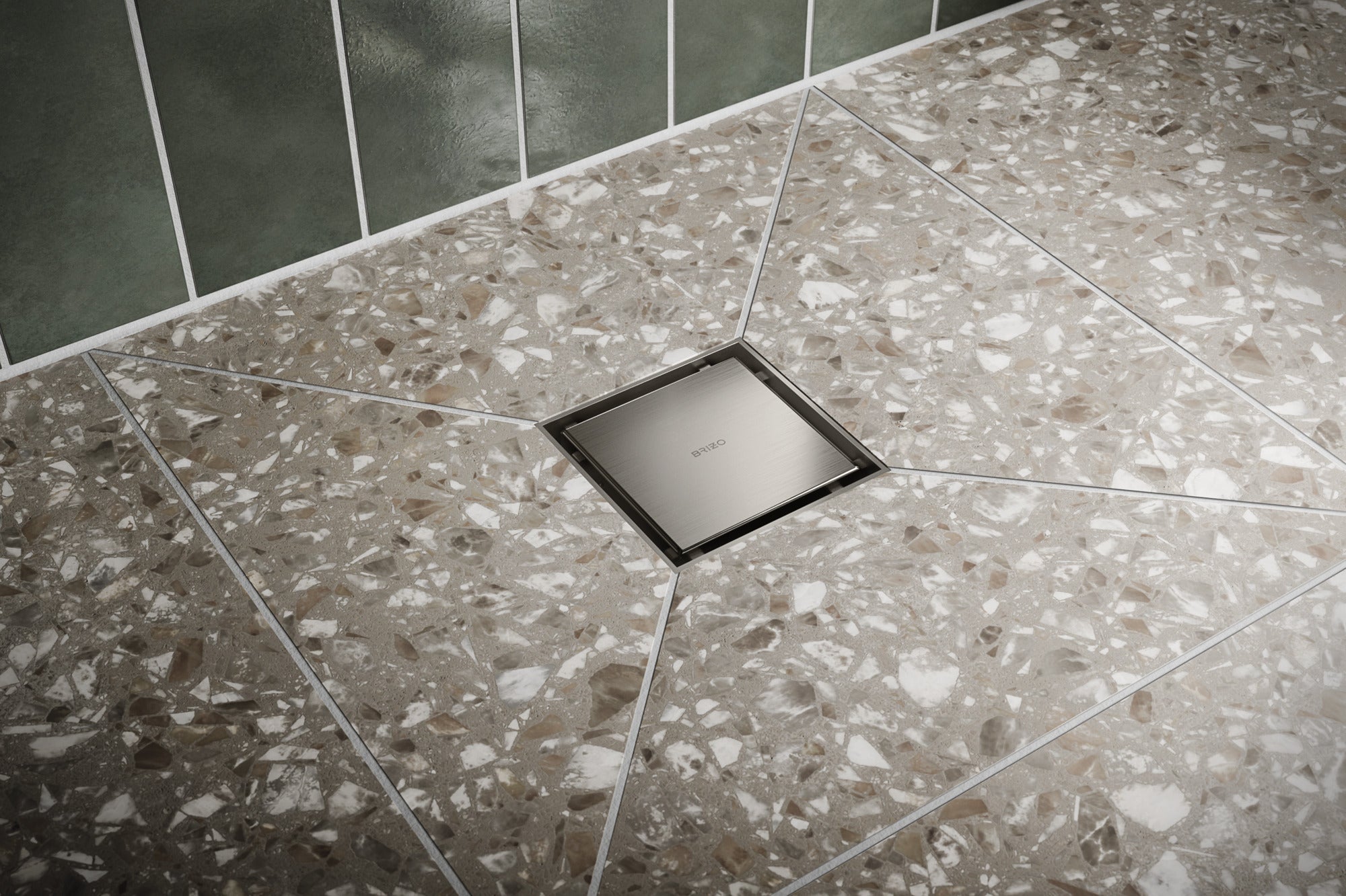 Brizo Other 4" Reversible Square Point Shower Drain
