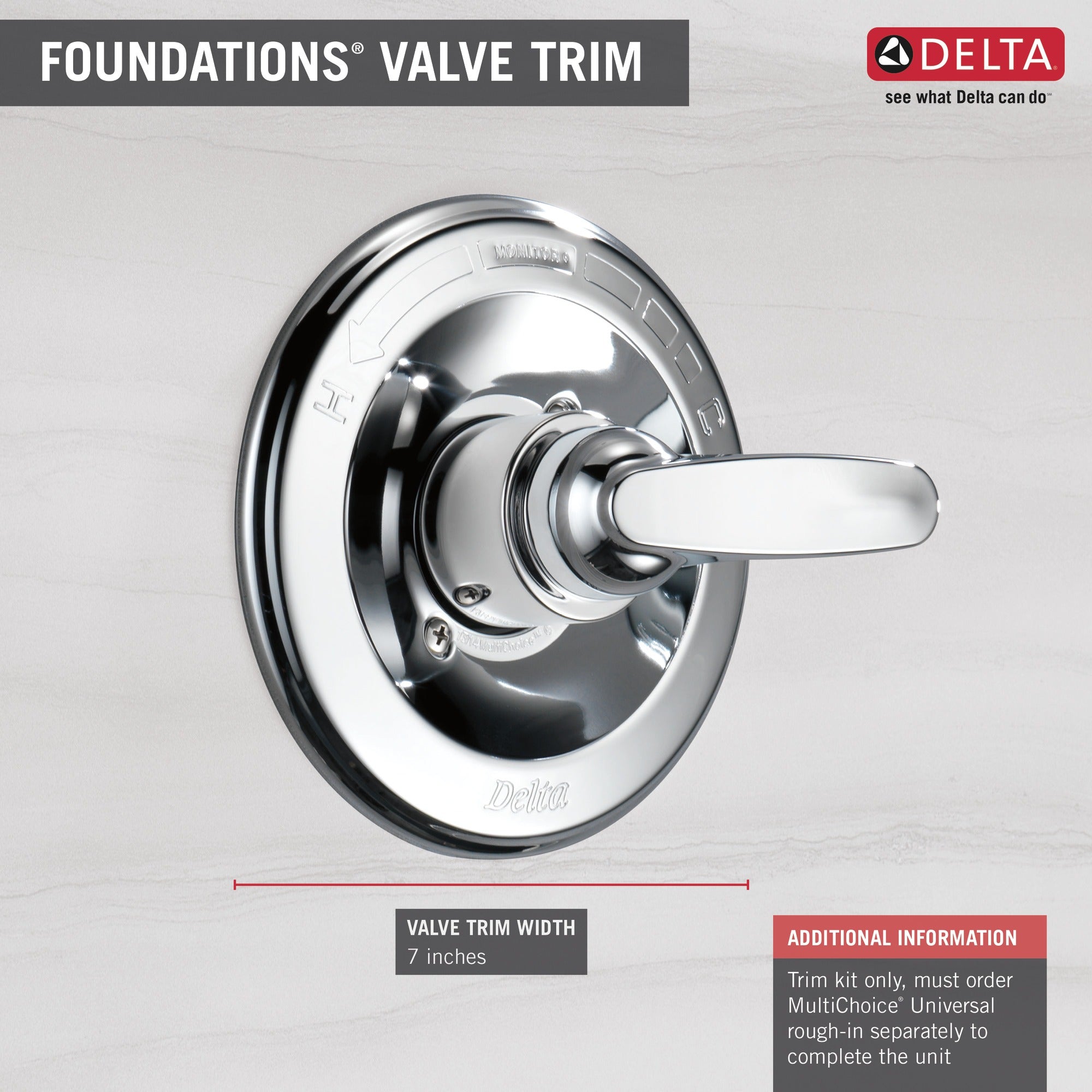 Delta Foundations® Monitor® 13 Series Valve Only Trim