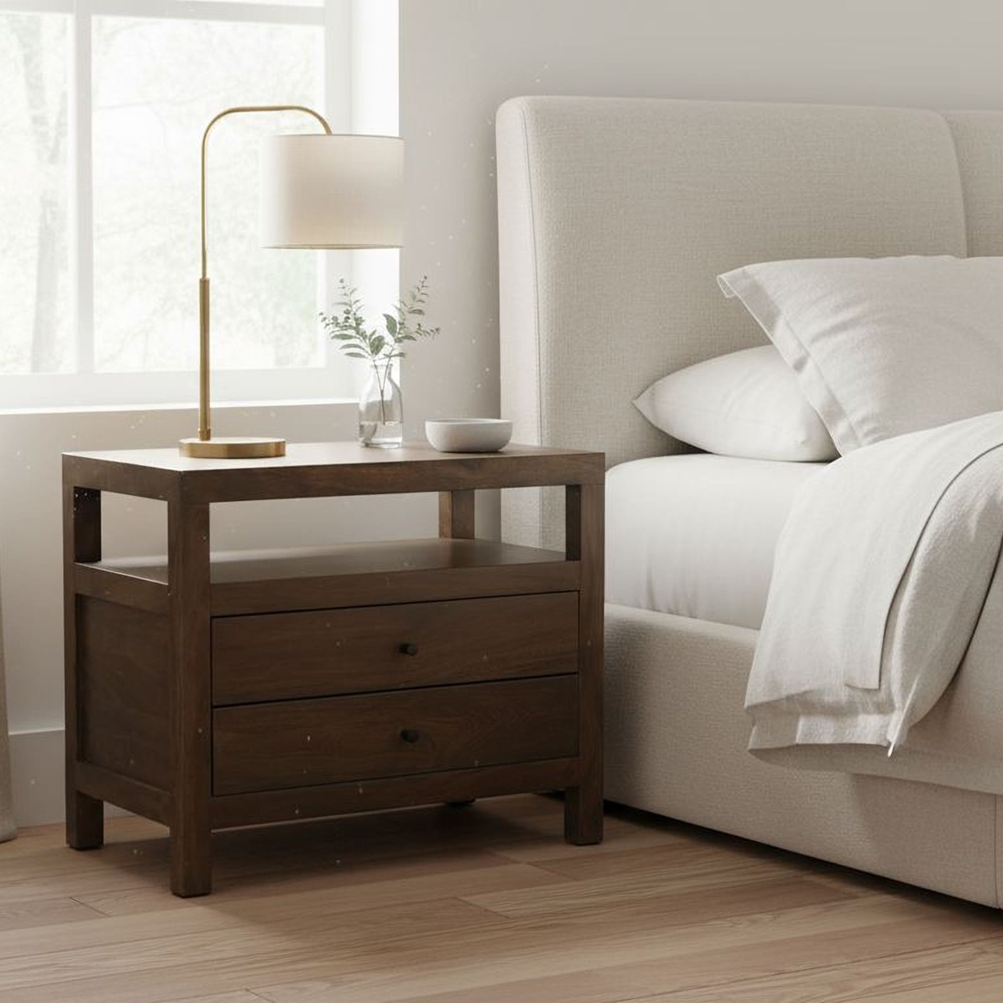 Moes Windsor Nightstand Dark Brown BV-1036-20