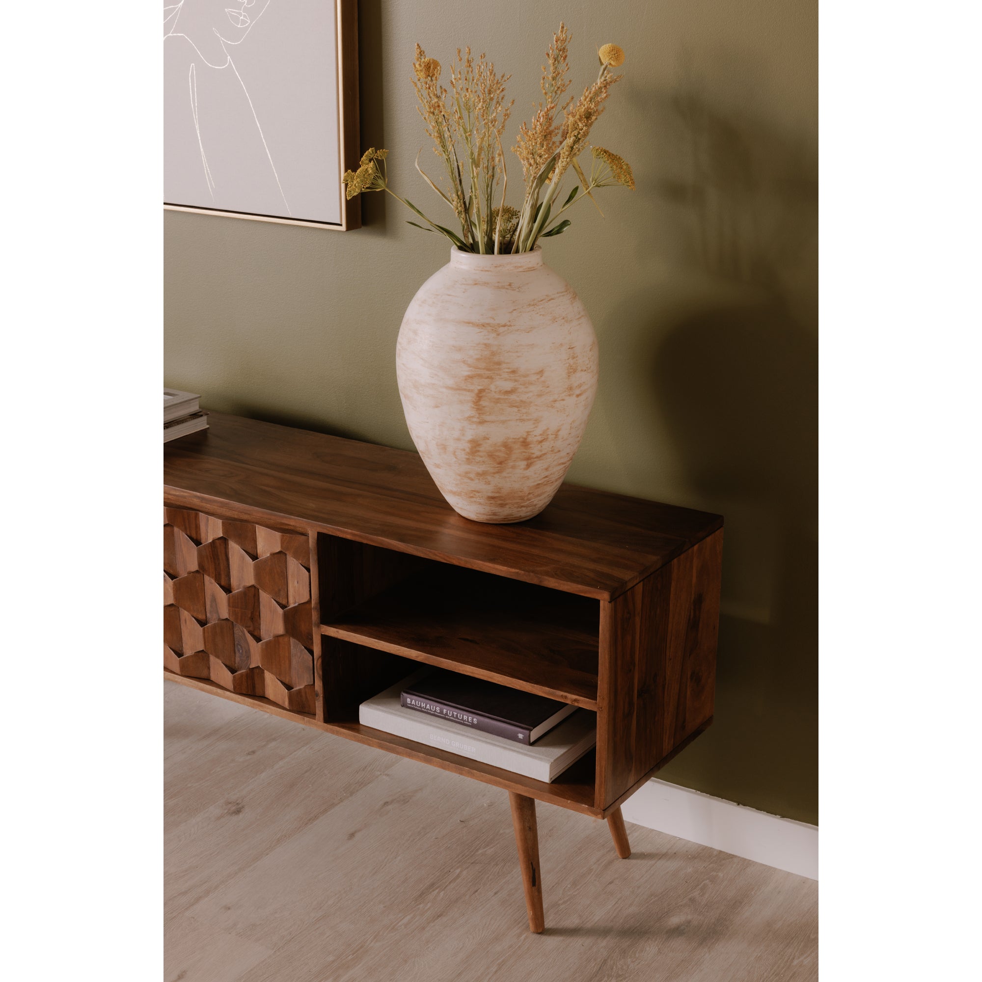 Moes O2 TV Cabinet Natural BZ-1020-24