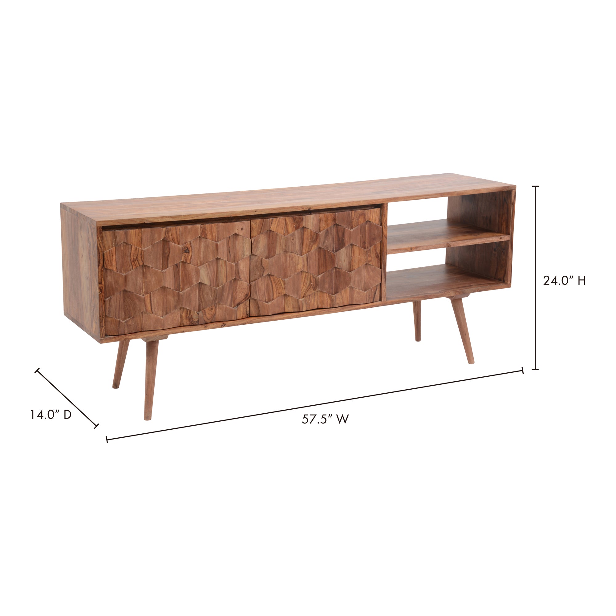 Moes O2 TV Cabinet Natural BZ-1020-24