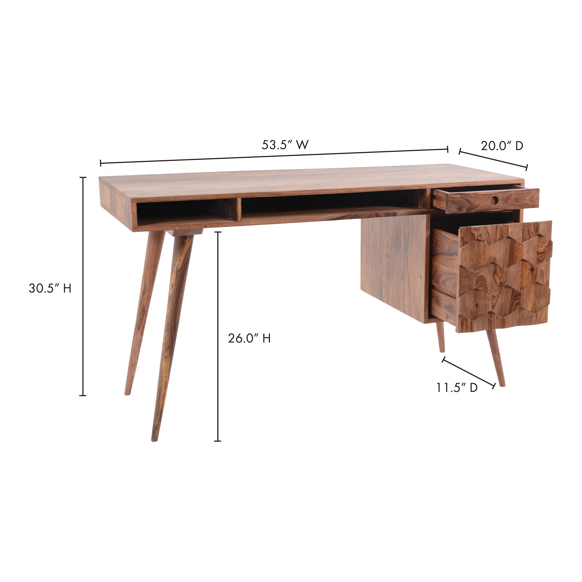 Moes O2 Desk Natural BZ-1024-24-0