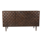 Moes Pablo 3 Door Sideboard Dark Brown BZ-1039-03