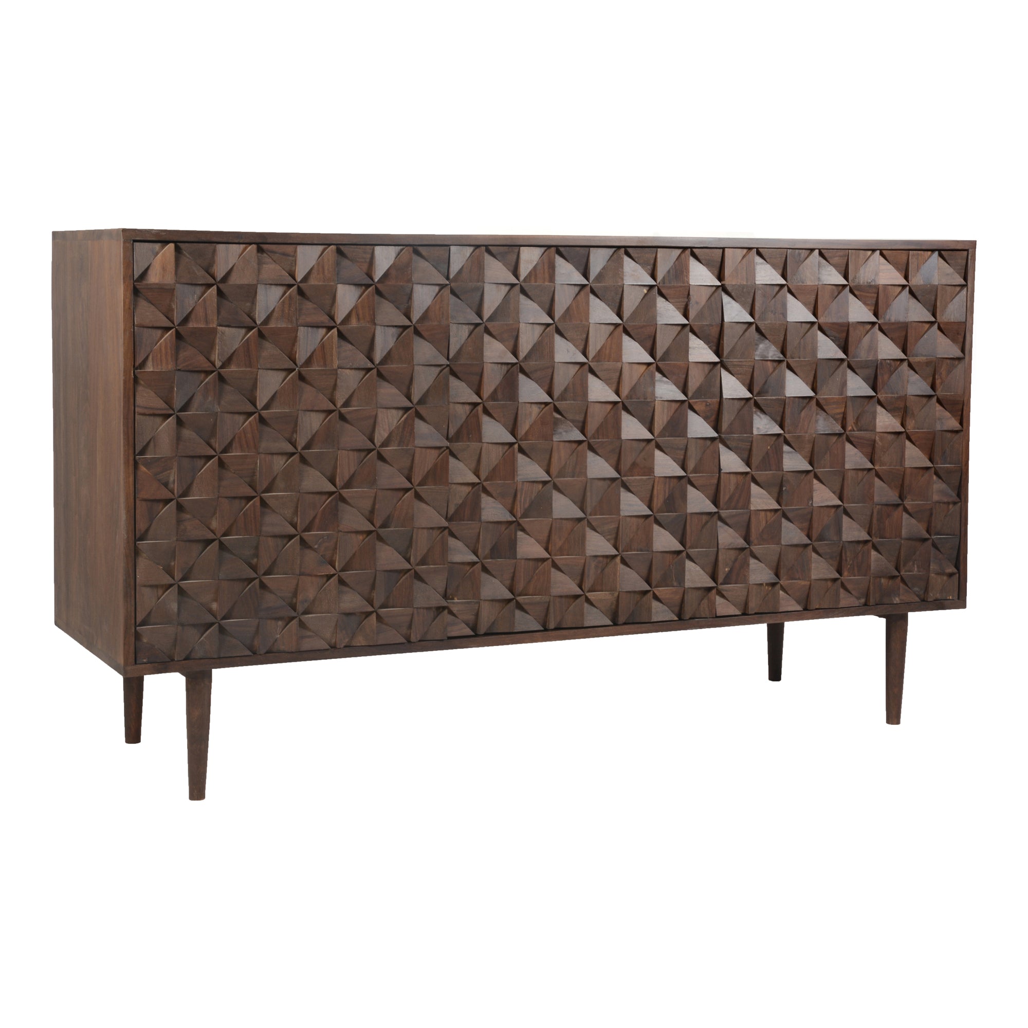 Moes Pablo 3 Door Sideboard Dark Brown BZ-1039-03