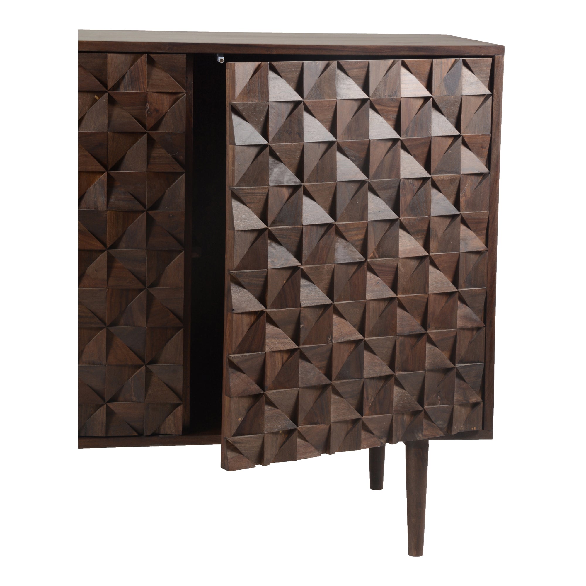 Moes Pablo 3 Door Sideboard Dark Brown BZ-1039-03