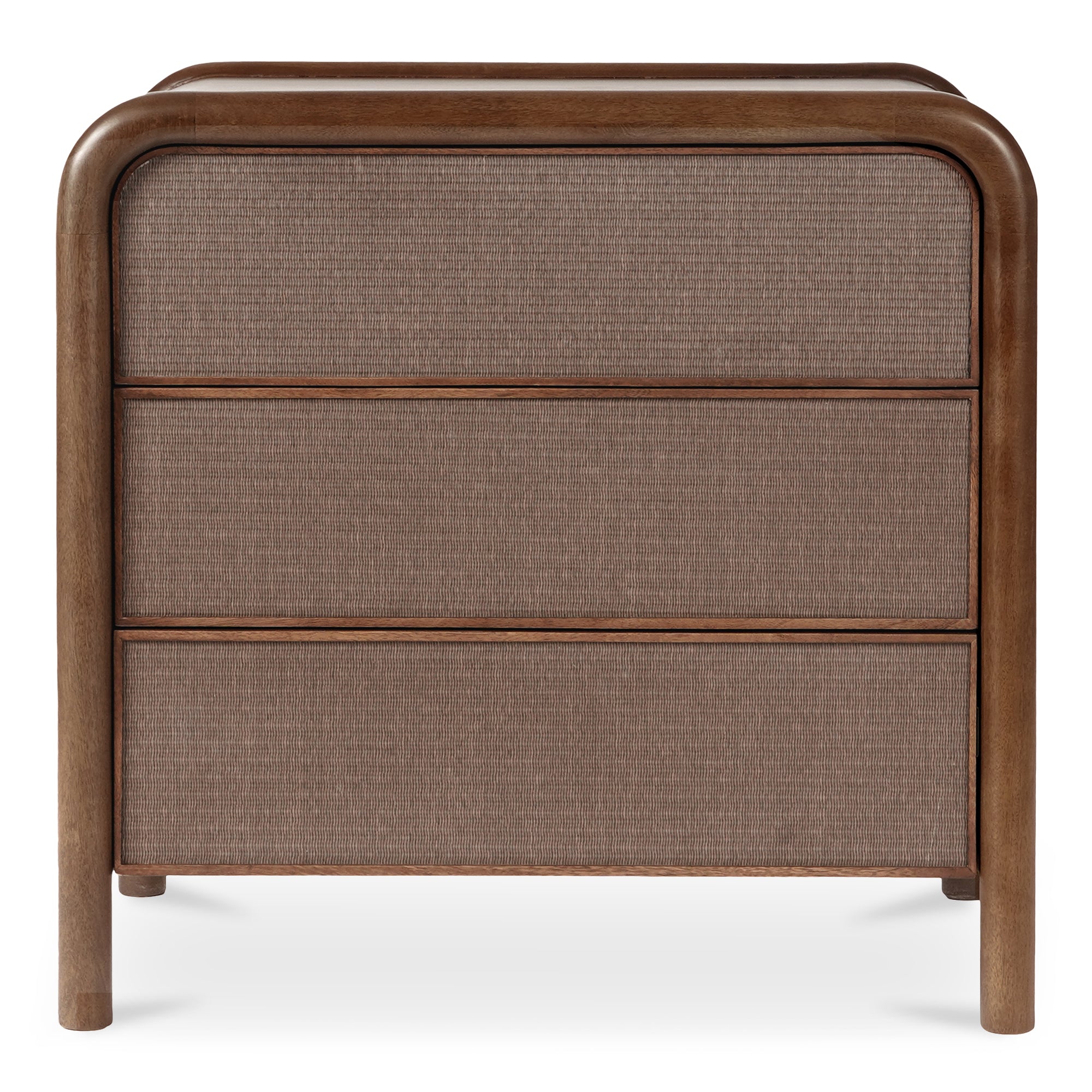 Moes Rye 3 Drawer Nightstand Warm Brown BZ-1143-03