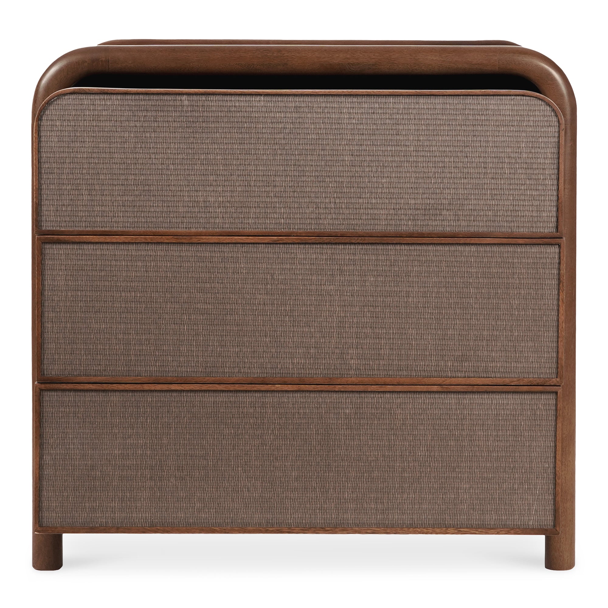 Moes Rye 3 Drawer Nightstand Warm Brown BZ-1143-03