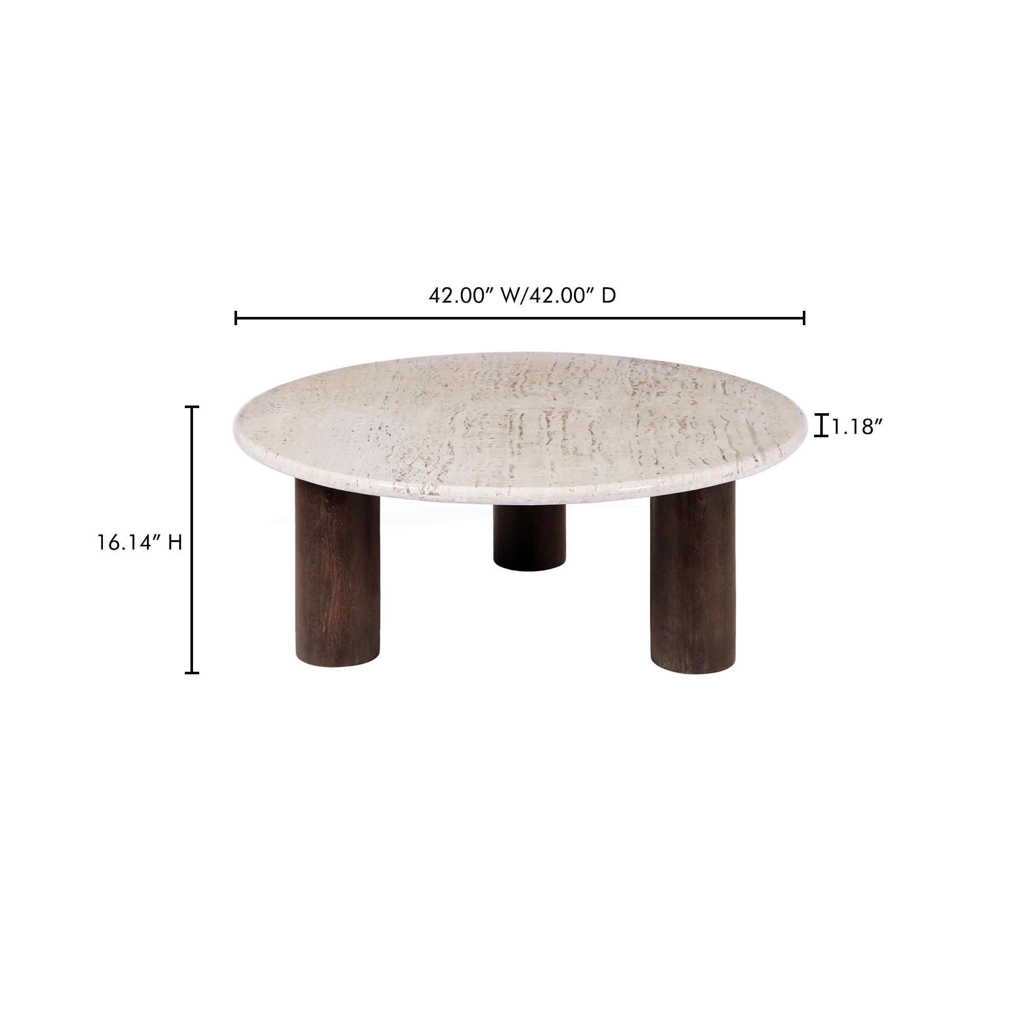 Moes Landon Coffee Table Beige Travertine BZ-1153-34-0