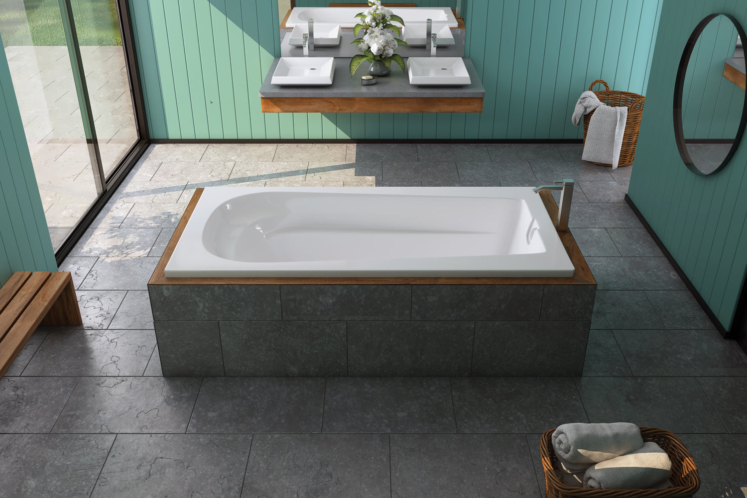 Americh Barrington 6634 - Platinum Series Drop-in Bathtub BA6634P-WH