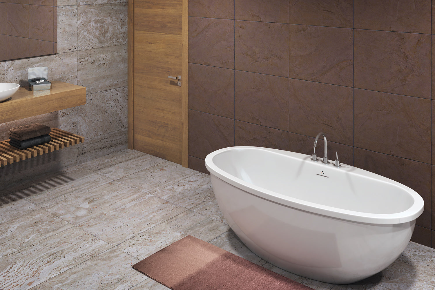 Americh Brandon 6736 - Tub Only 2pc Freestanding Bathtub BN6736T-WH