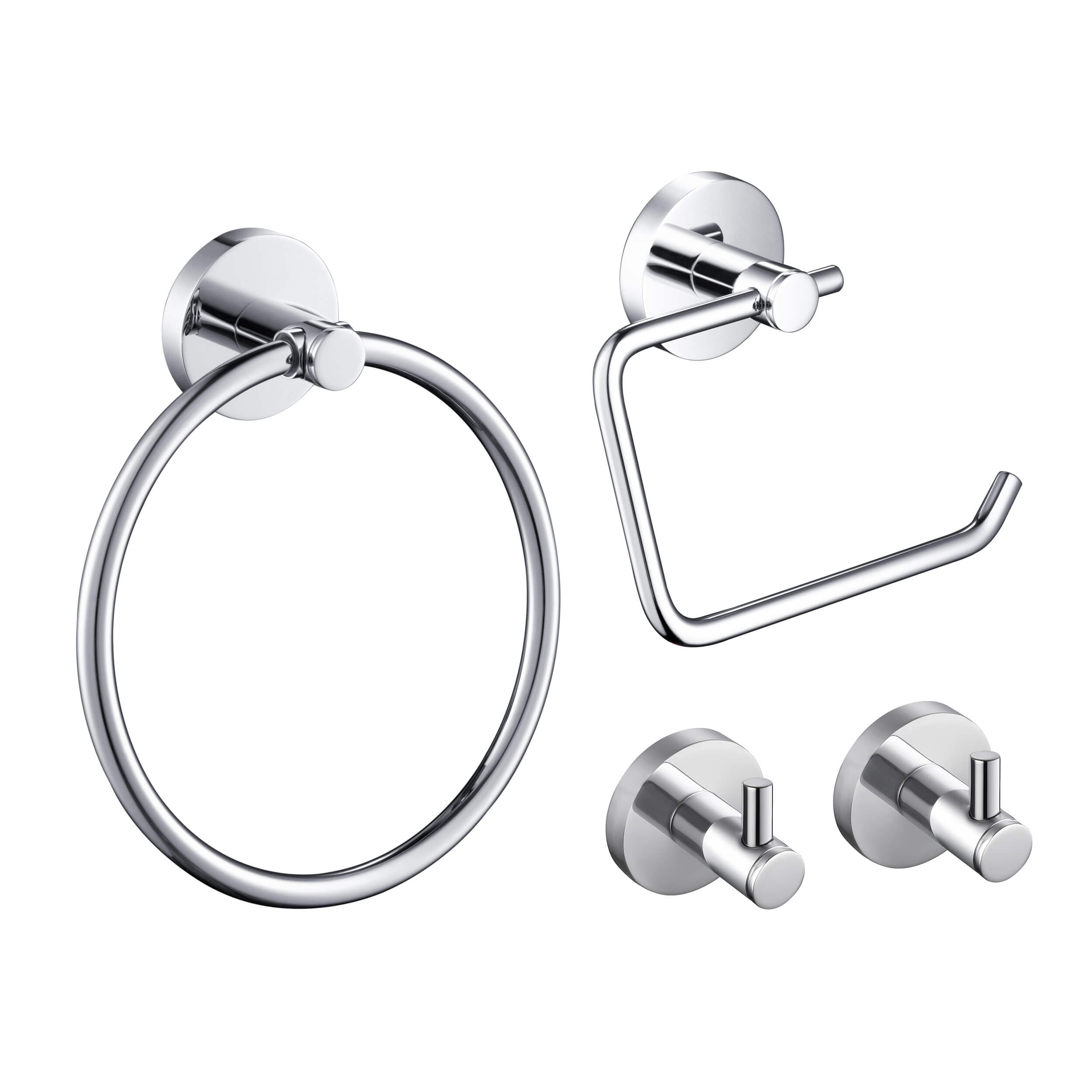 Halo 4-Piece Bathroom Hardware Set 3