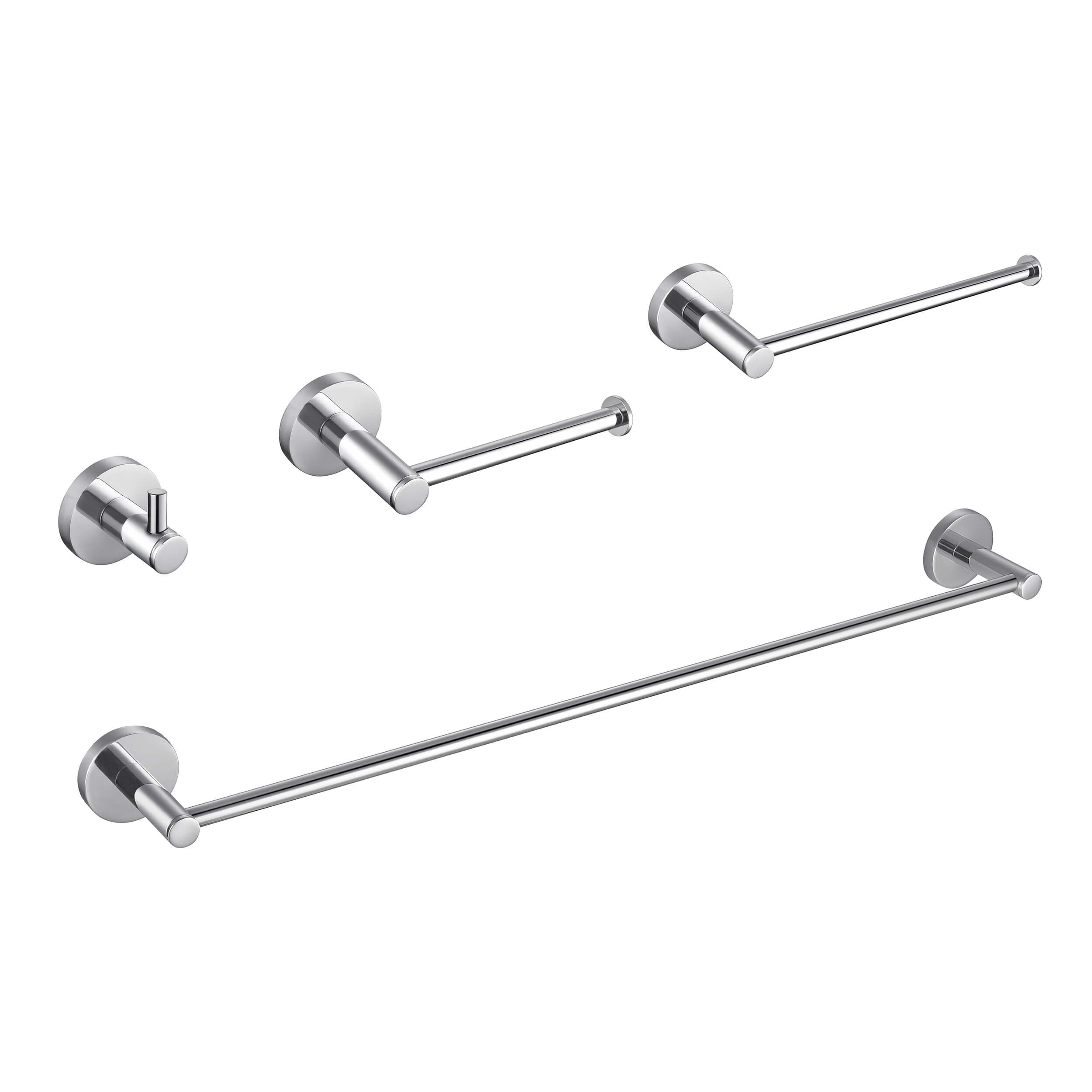 Halo 4-Piece Bathroom Hardware Set 1