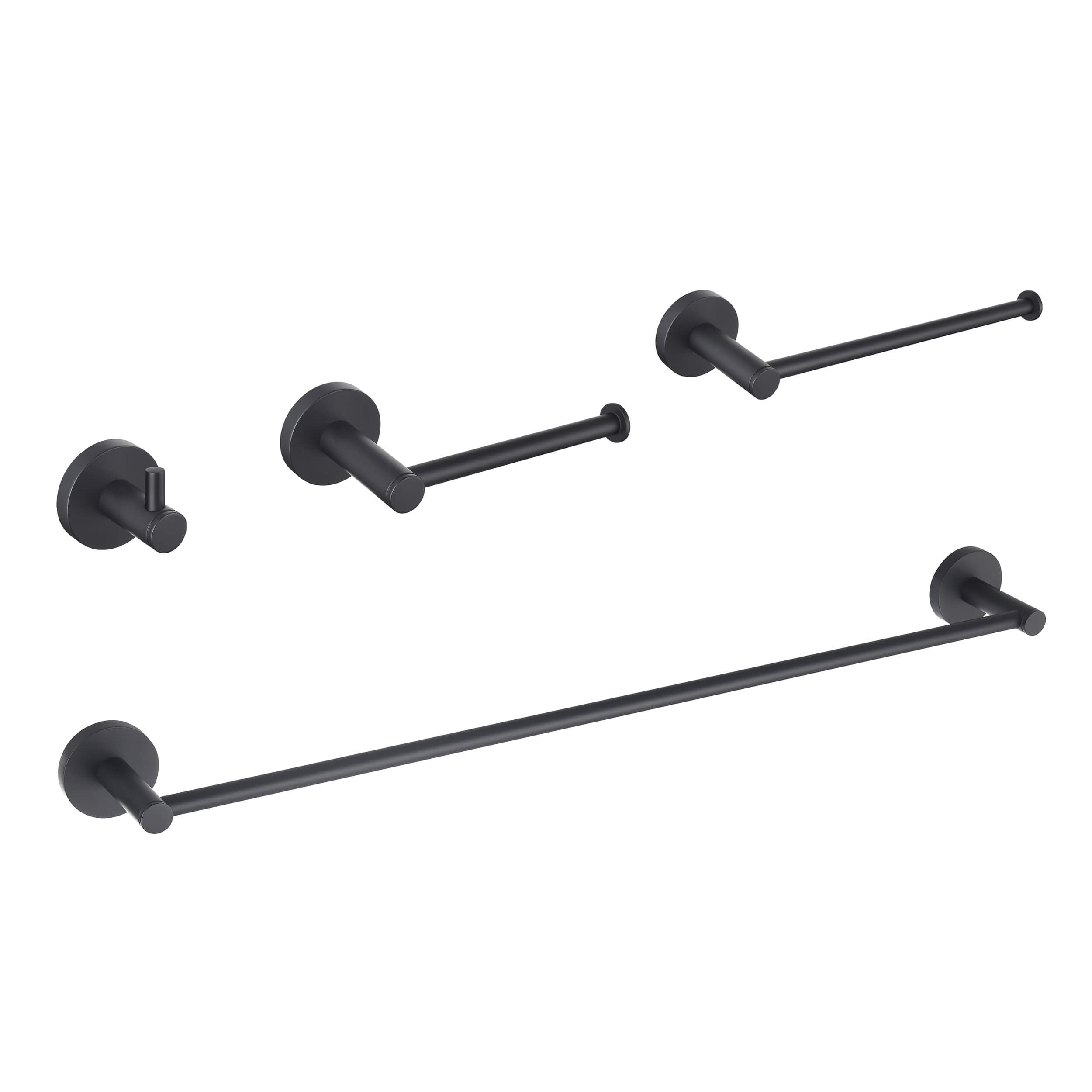 Halo 4-Piece Bathroom Hardware Set 1