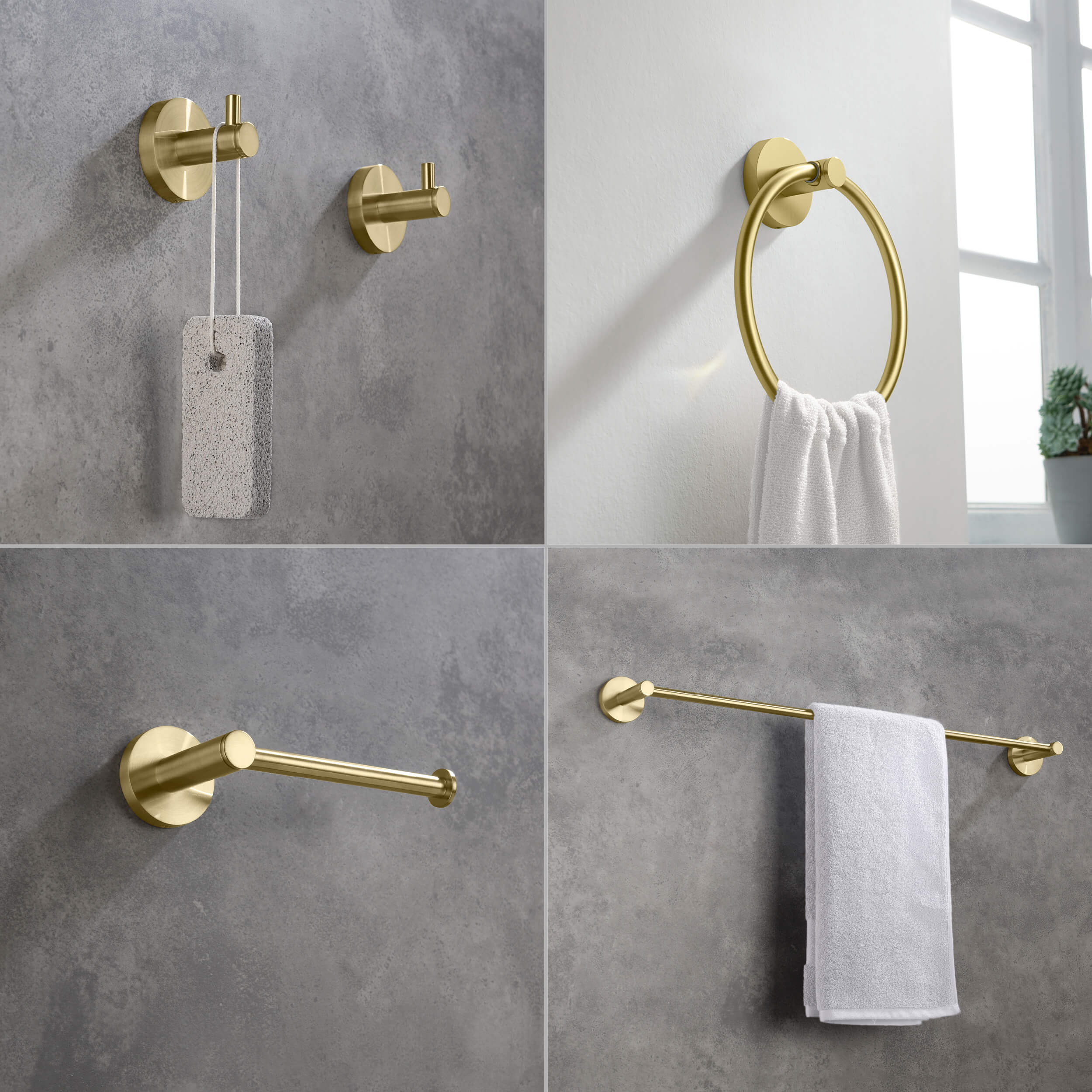 Halo 5 Piece Bathroom Hardware Set 2