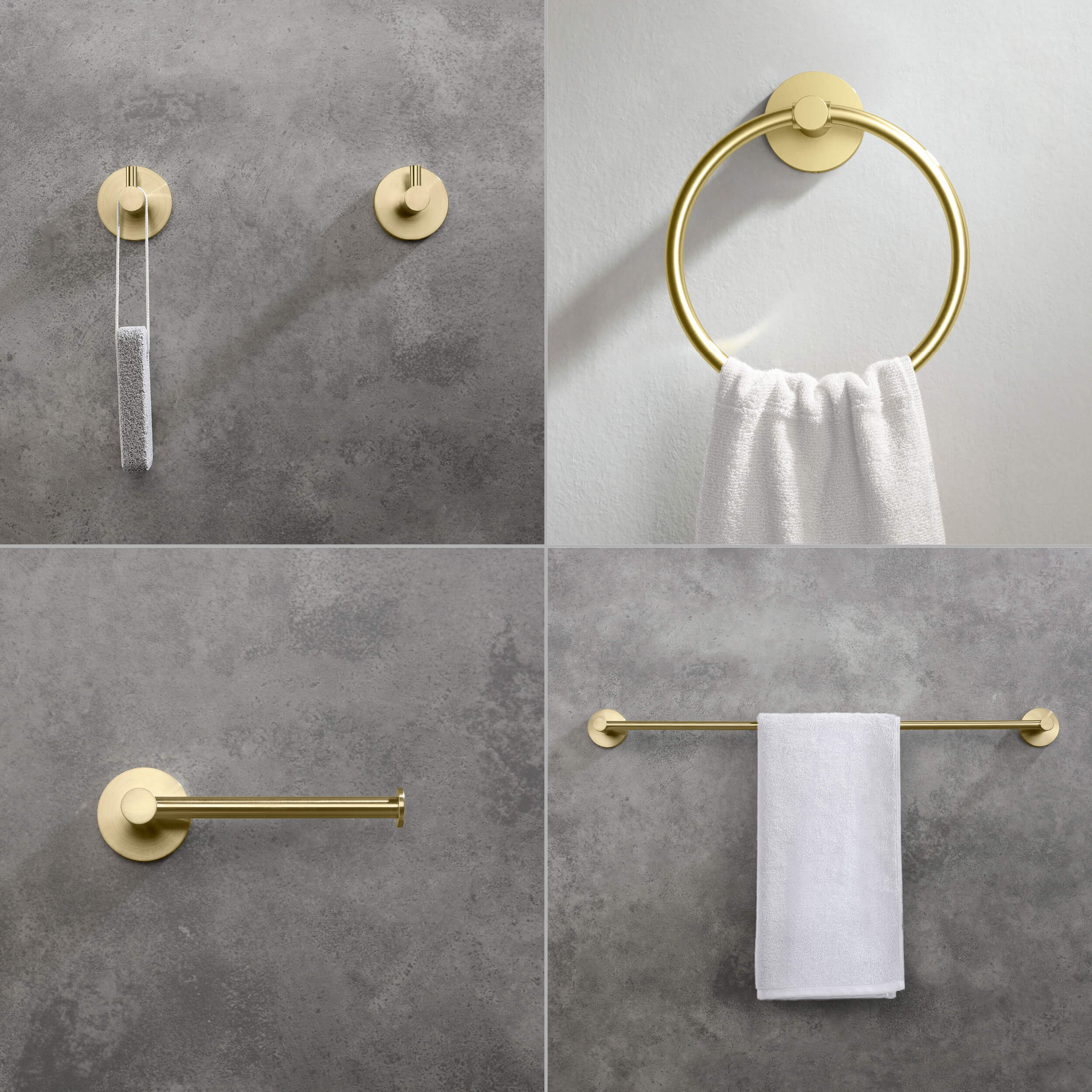 Halo 5 Piece Bathroom Hardware Set 2