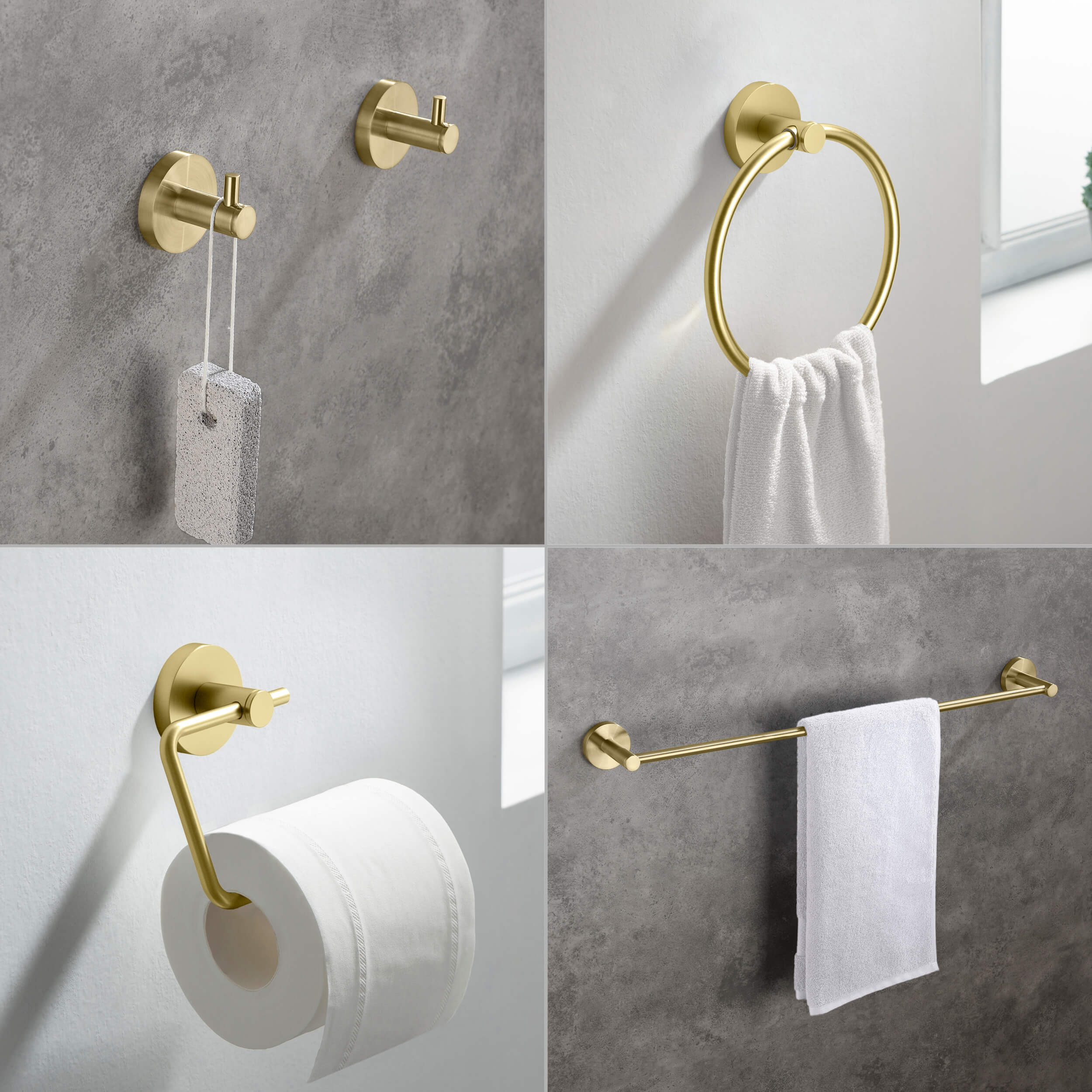 Halo 5 Piece Bathroom Hardware Set 3
