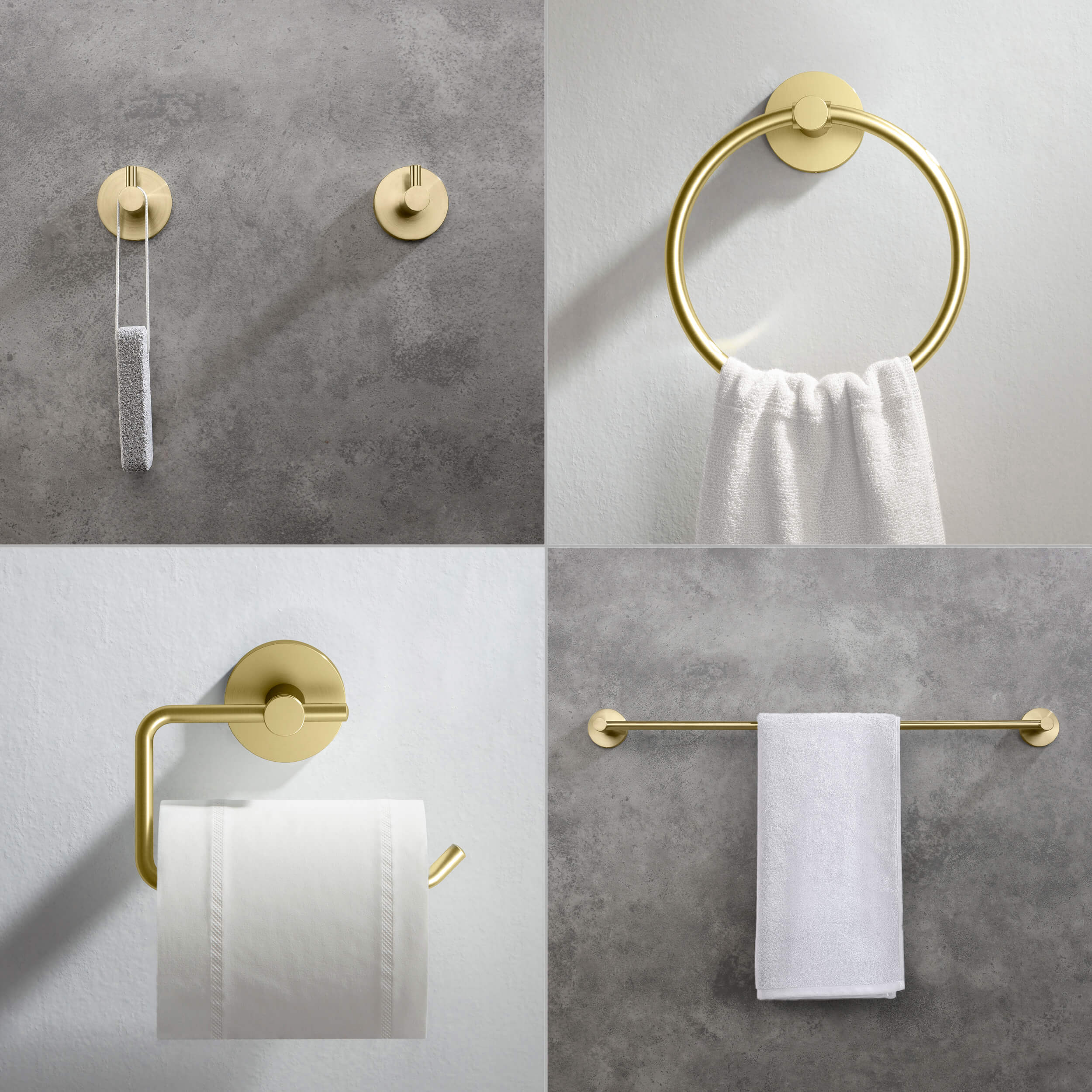 Halo 5 Piece Bathroom Hardware Set 3
