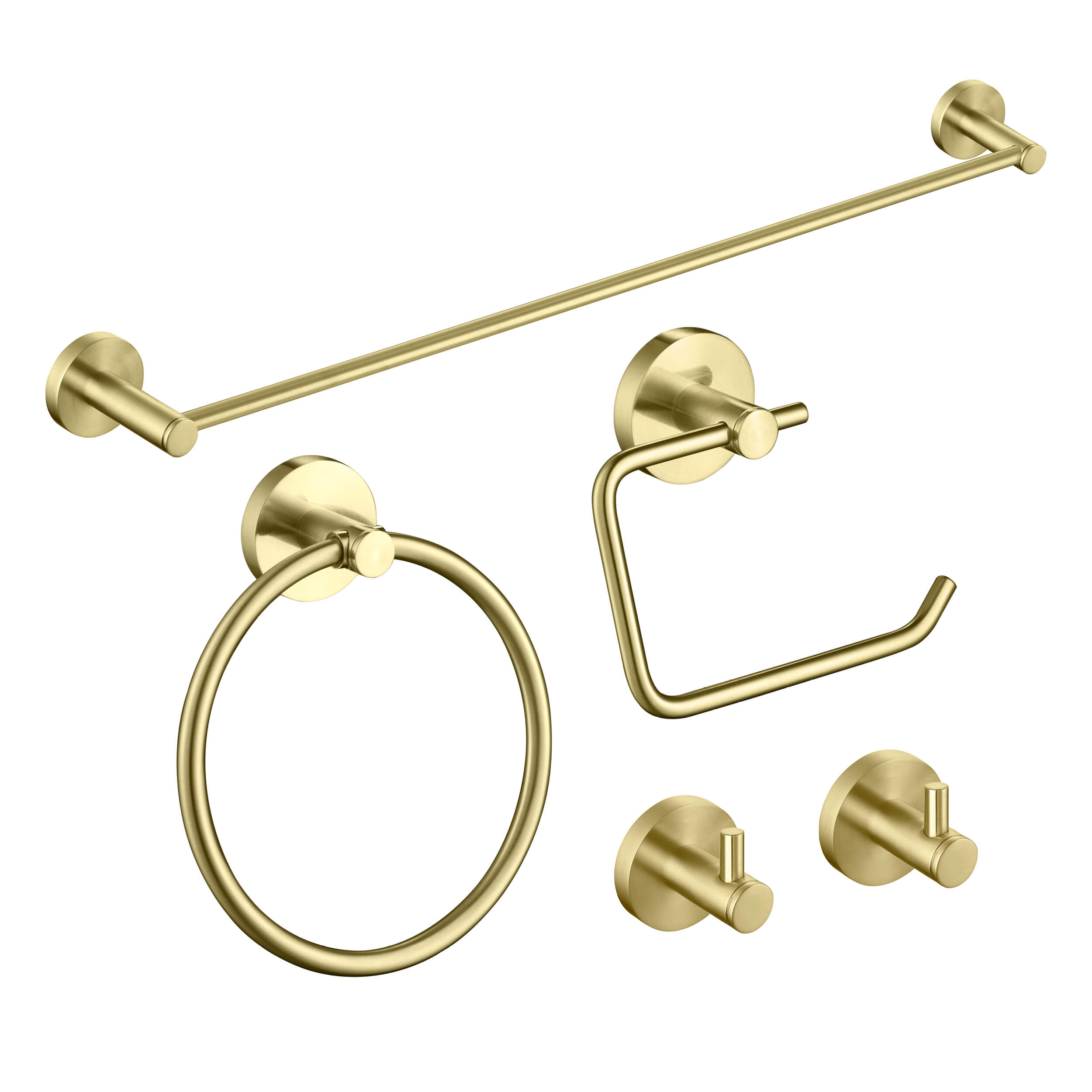 Halo 5 Piece Bathroom Hardware Set 3