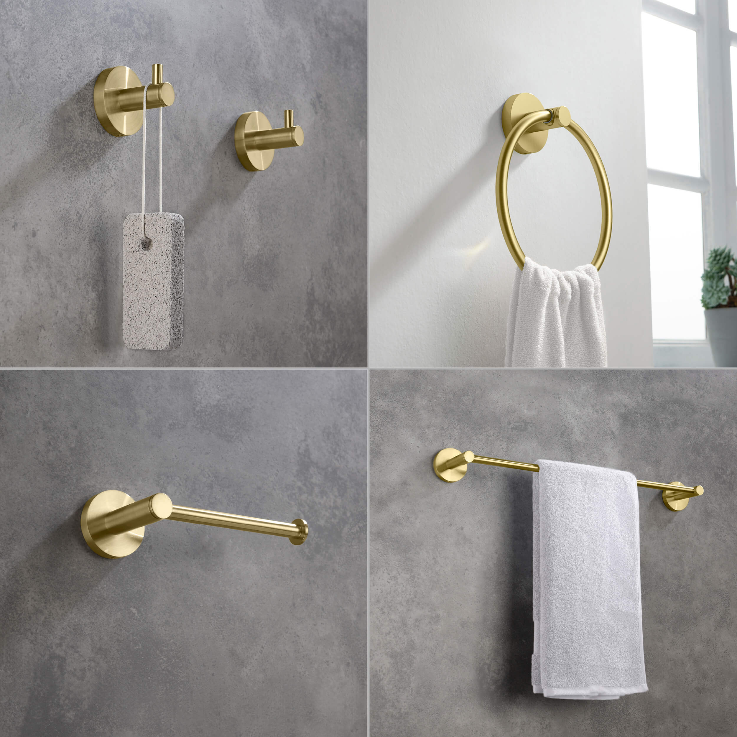 Halo 5 Piece Bathroom Hardware Set 4
