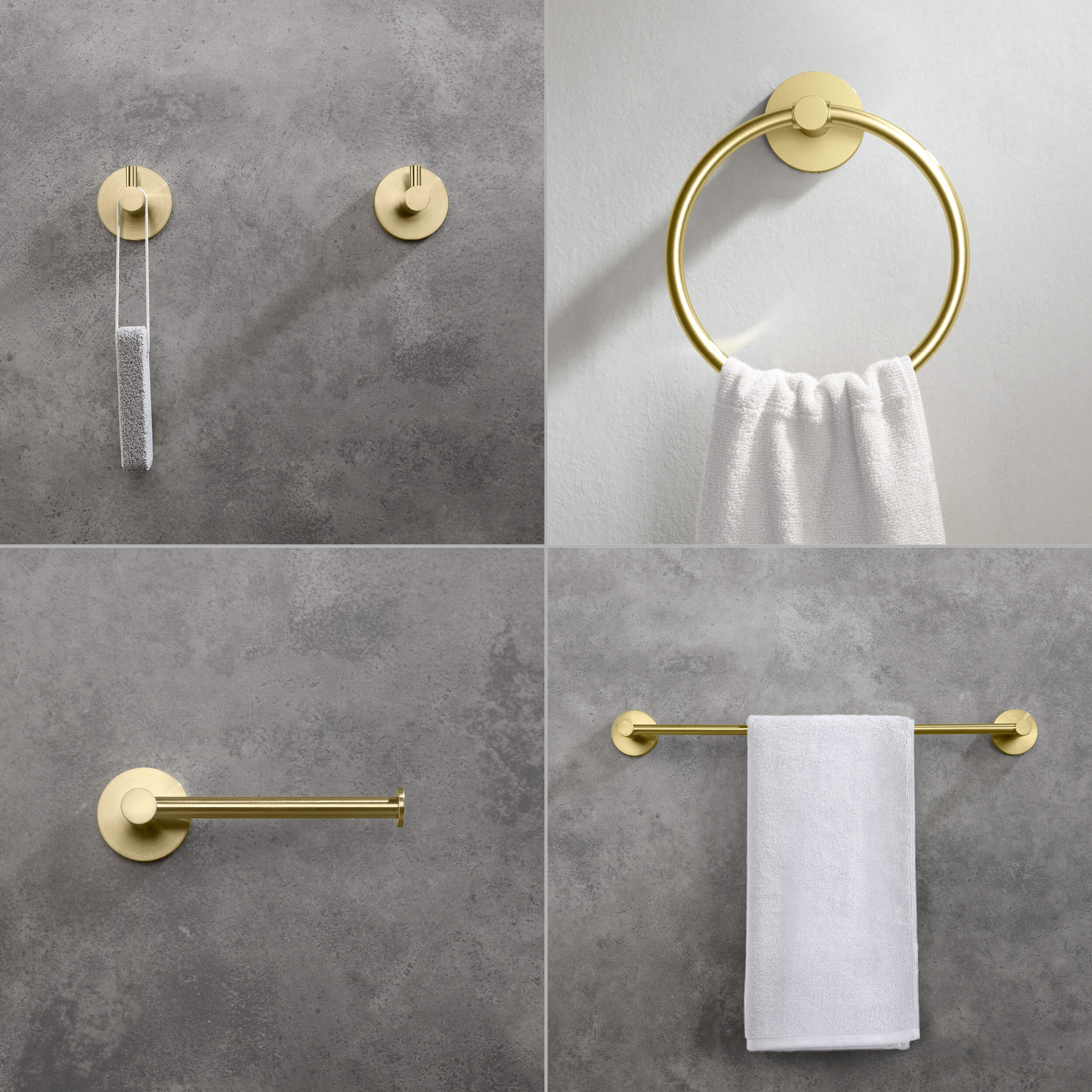 Halo 5 Piece Bathroom Hardware Set 4