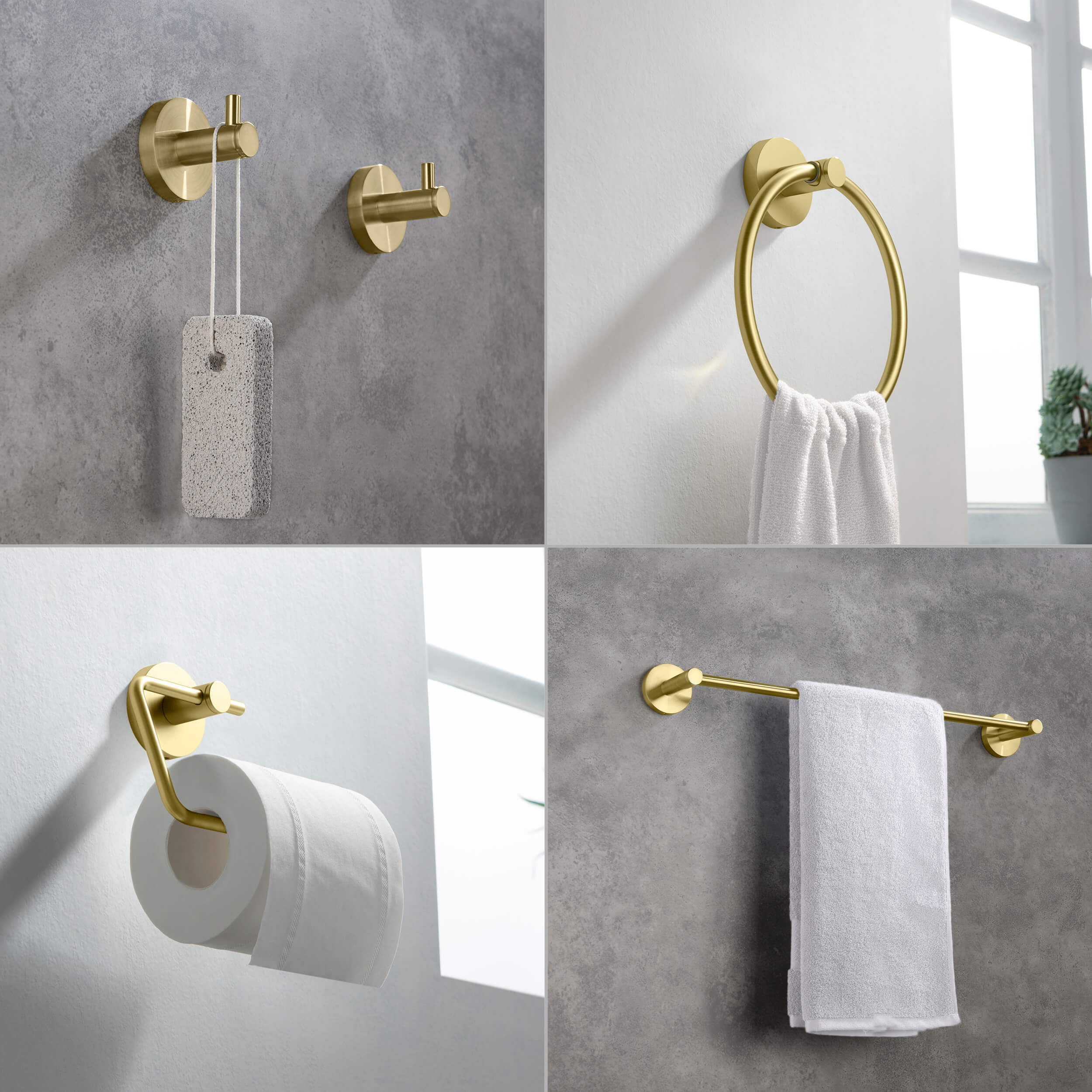 Halo 5 Piece Bathroom Hardware Set 5