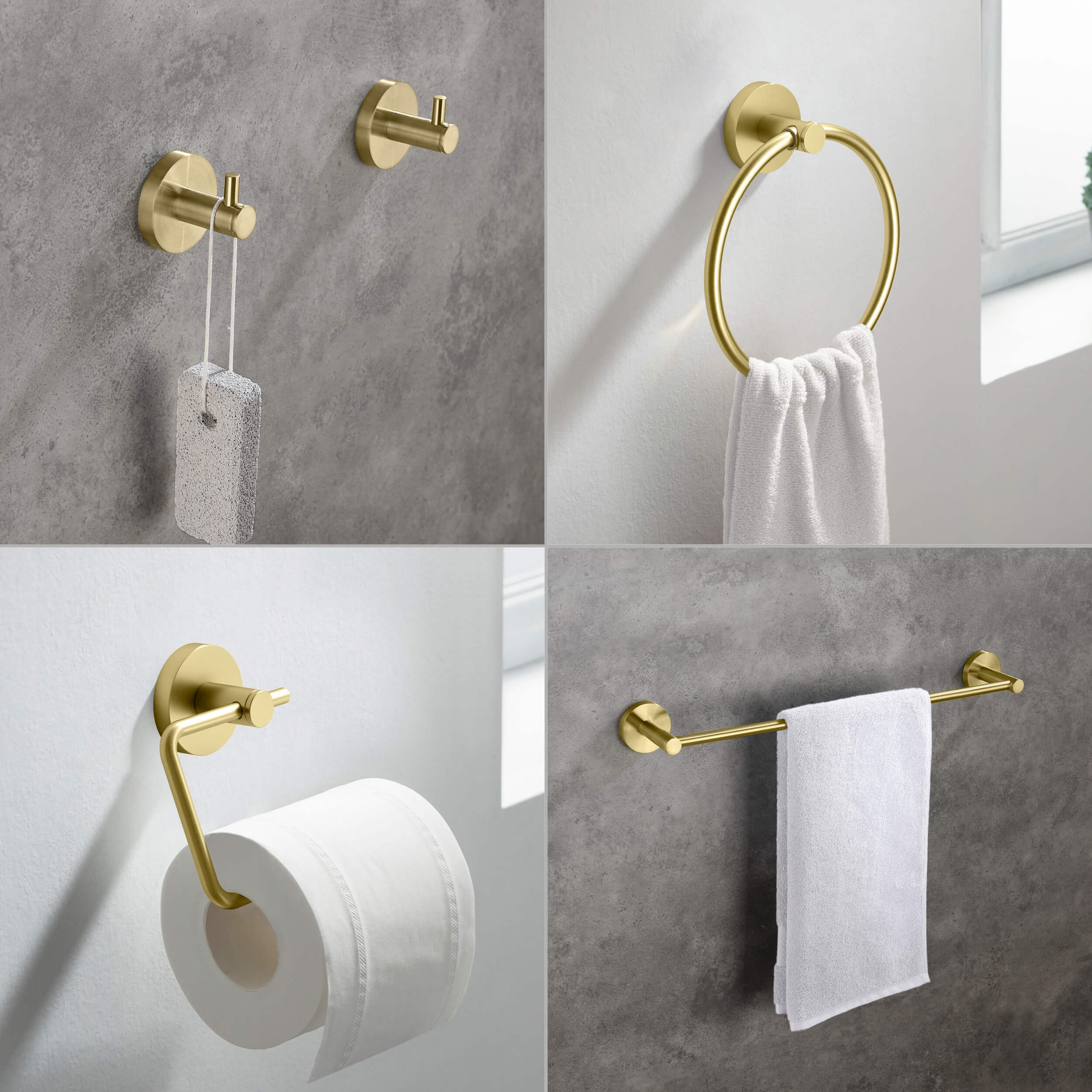 Halo 5 Piece Bathroom Hardware Set 5