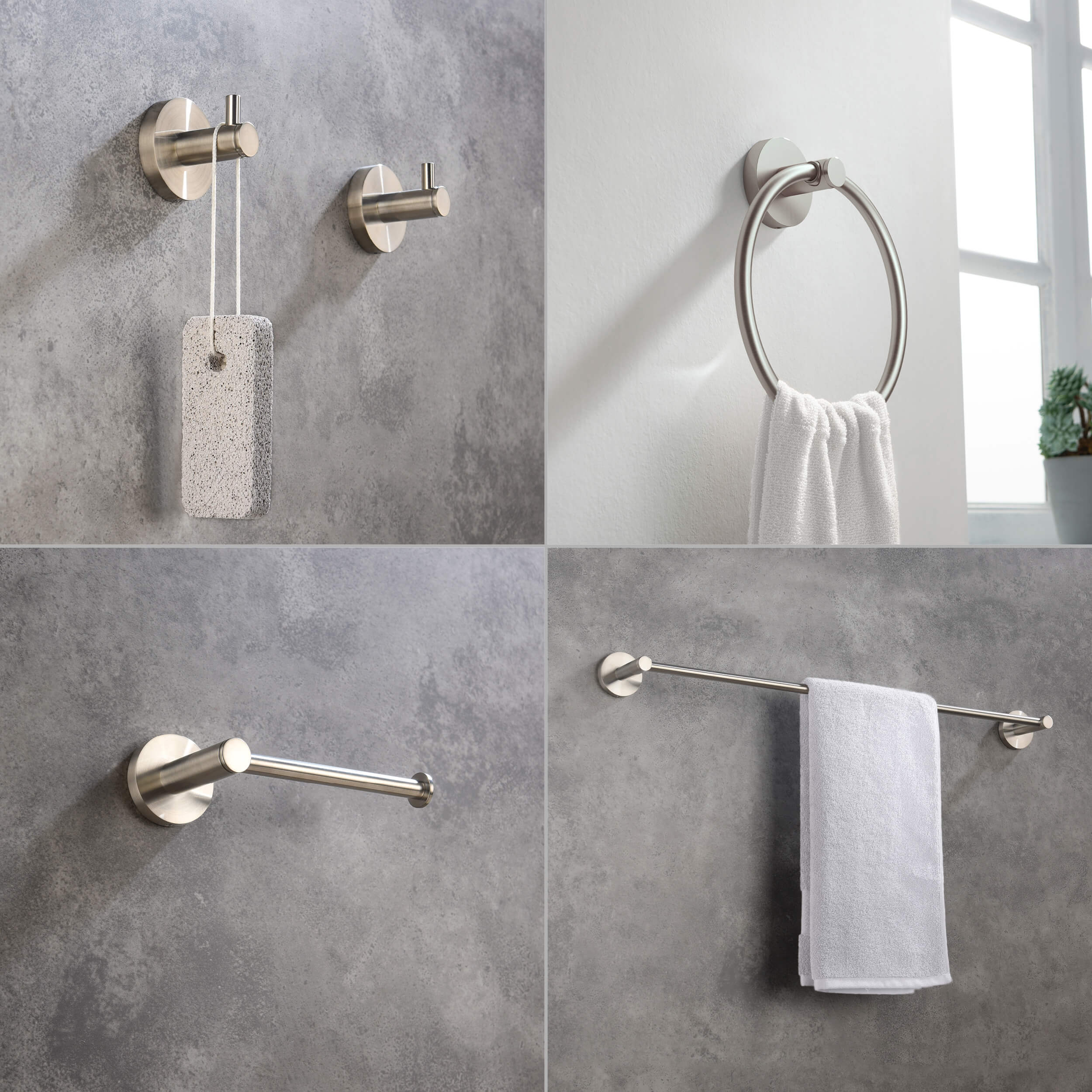 Halo 5 Piece Bathroom Hardware Set 2
